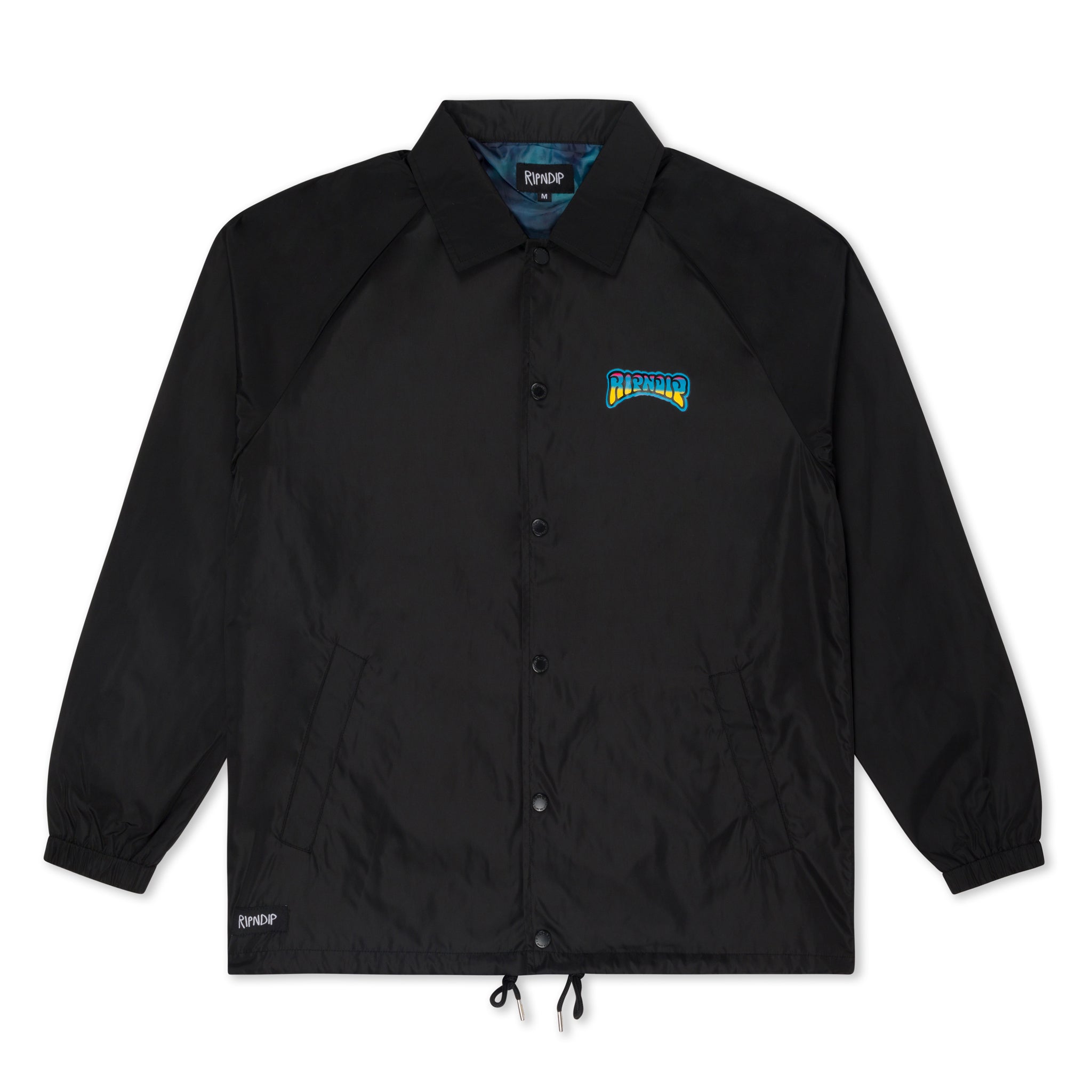 Psychedelic Garden Coach Jacket (Black)