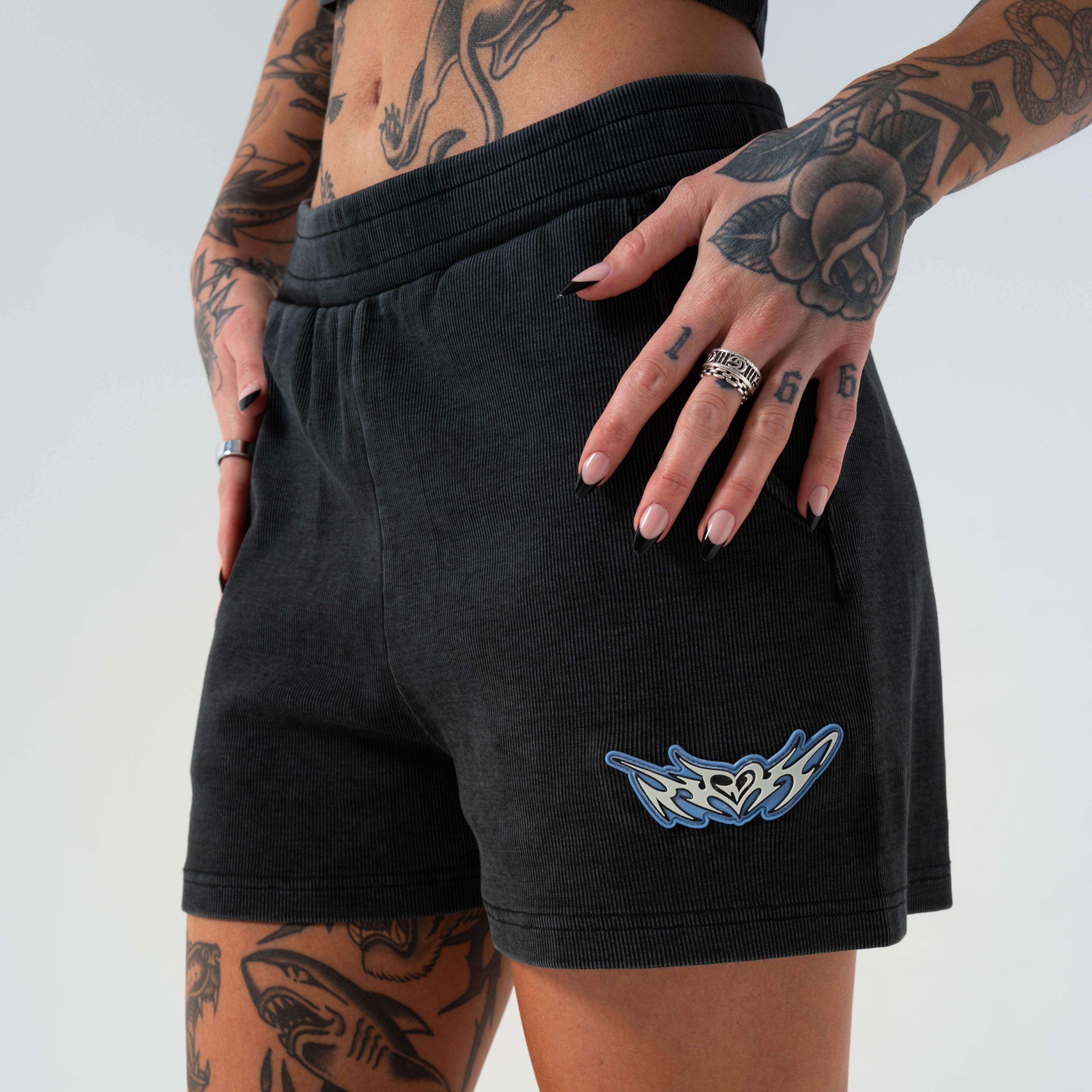 RIPNDIP DND Sweatshorts (Black Vintage)