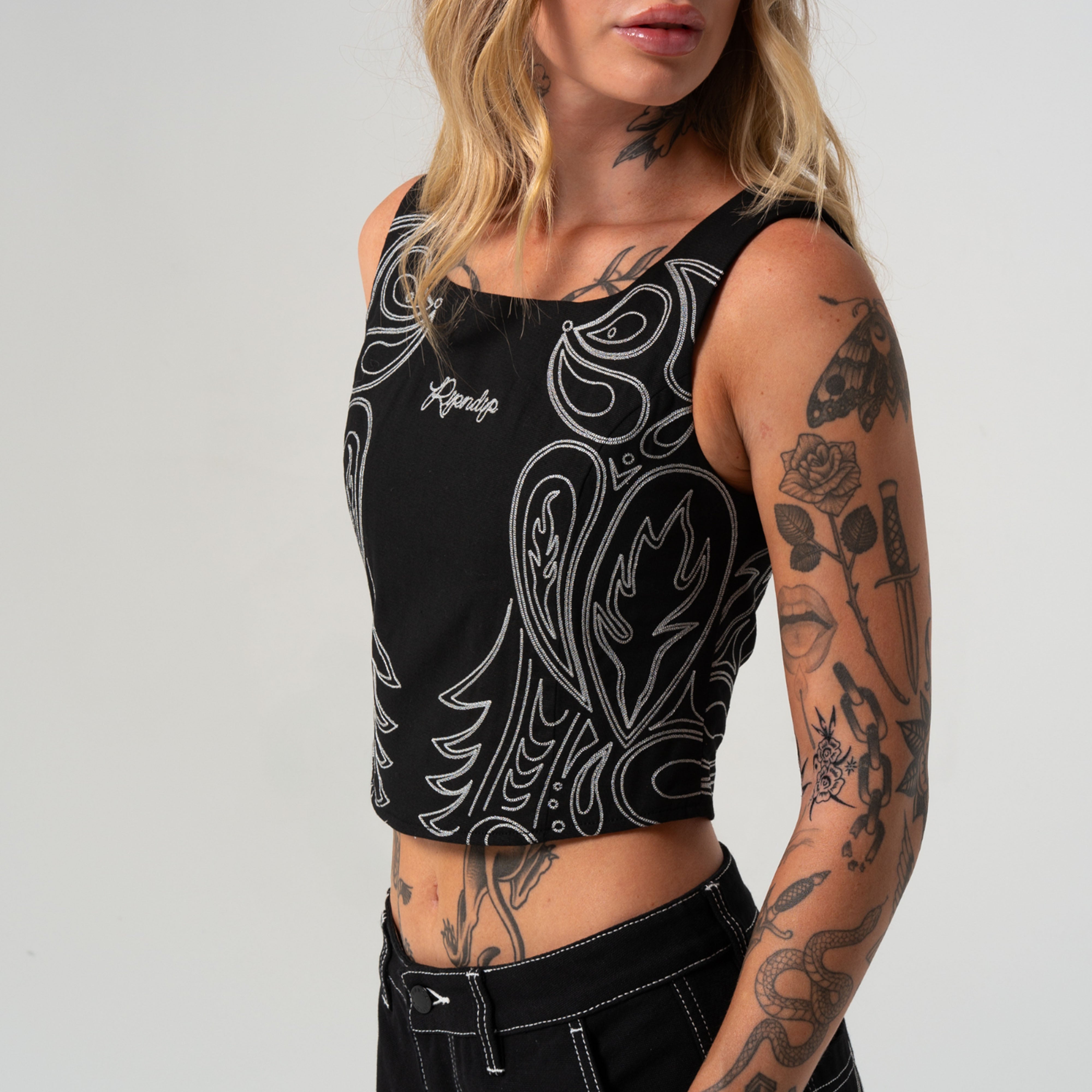 RIPNDIP Howdy Corset Top (Black)