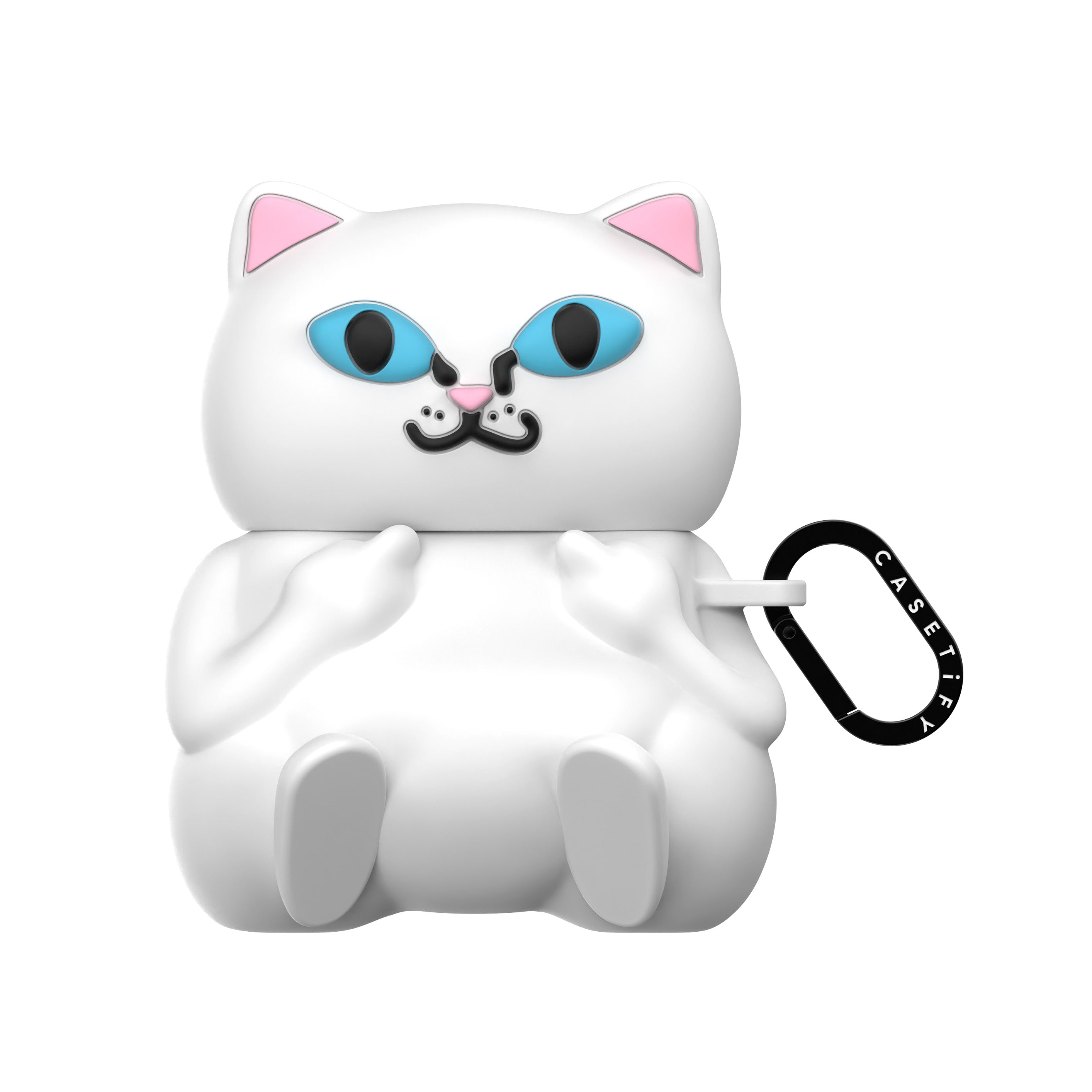 RIPNDIP CASETiFY x Ripndip Lord Nermal 3D Airpods Pro Case (White)