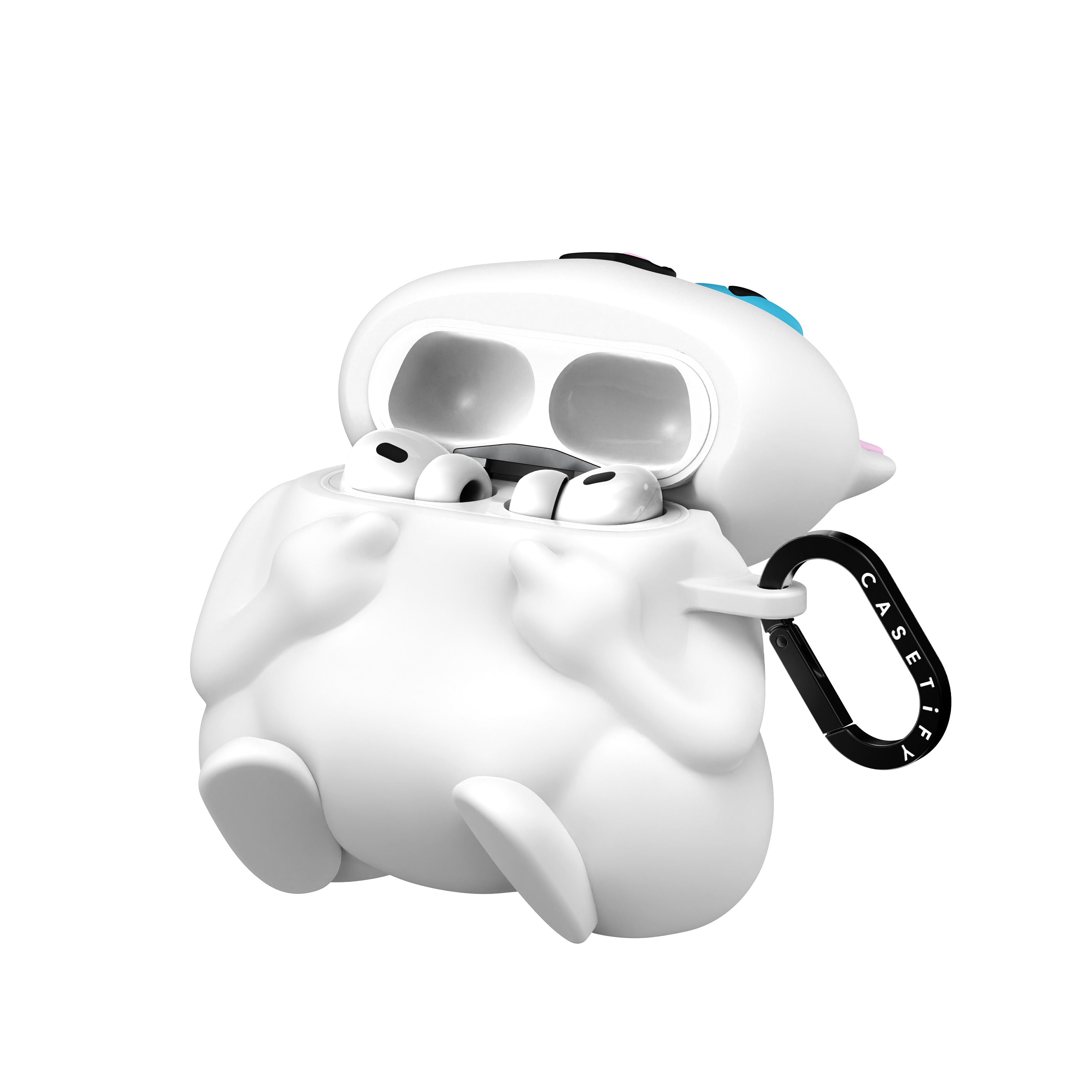 RIPNDIP CASETiFY x Ripndip Lord Nermal 3D Airpods Pro Case (White)