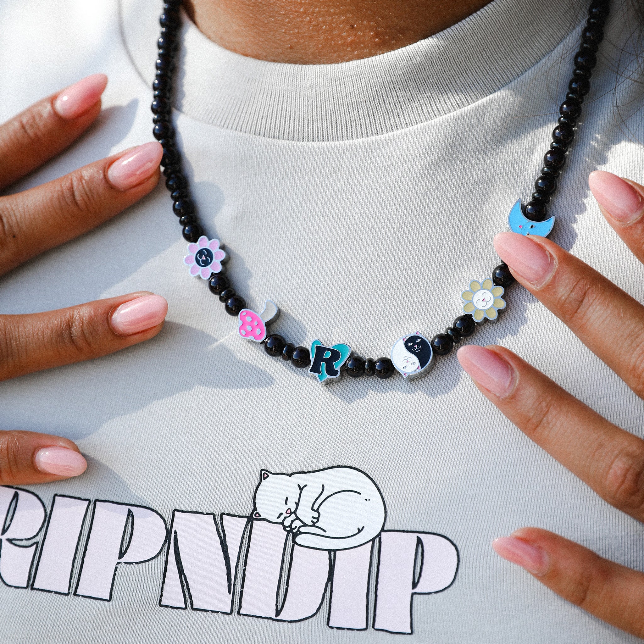 RIPNDIP Lucky Charms Necklace (Black)