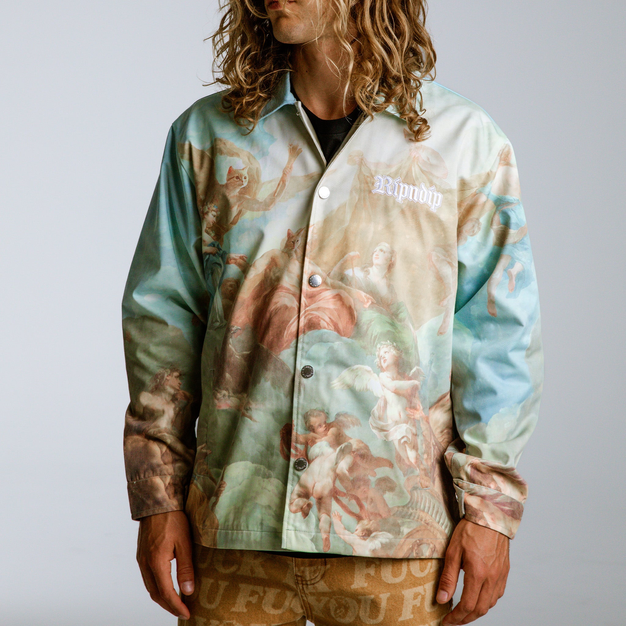 RIPNDIP Heavens Waiting Button Up Jacket (Multi)