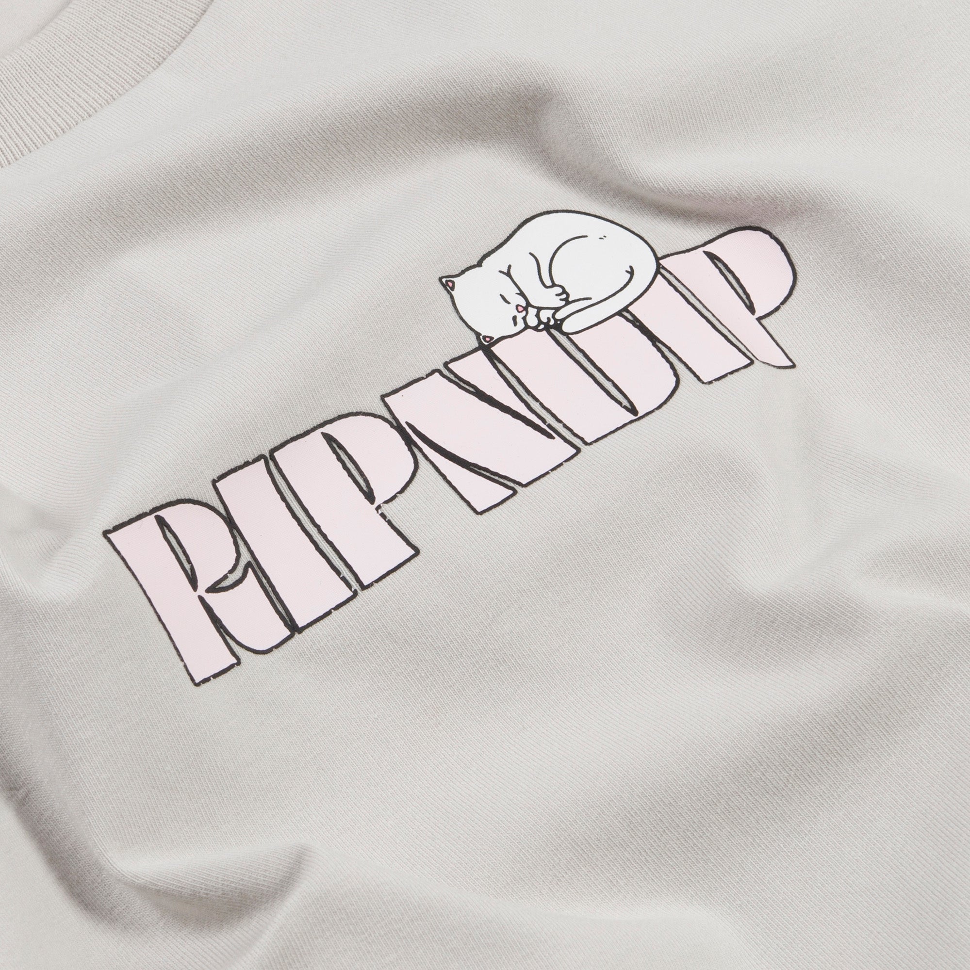 RIPNDIP Taste Like Nerm Cropped Baby Tee (Grey)