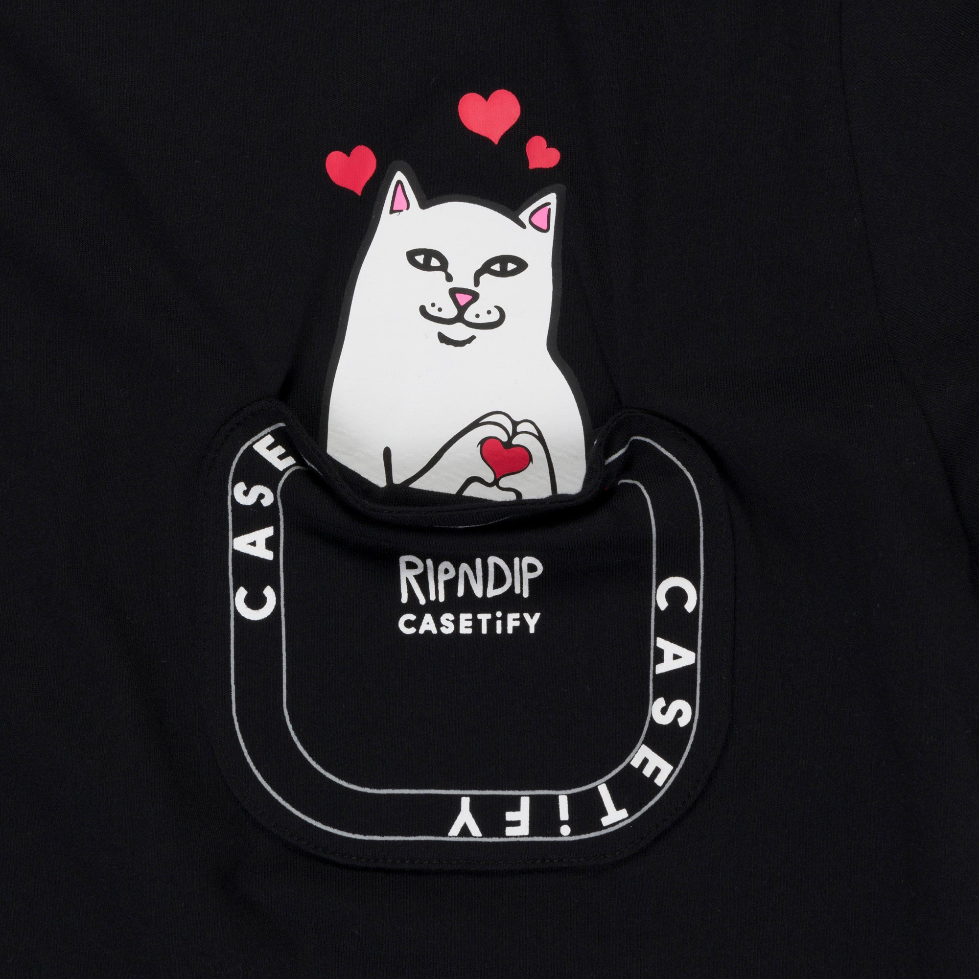 RIPNDIP Casetify x Ripndip Nermal Loves Pocket Tee (Black)