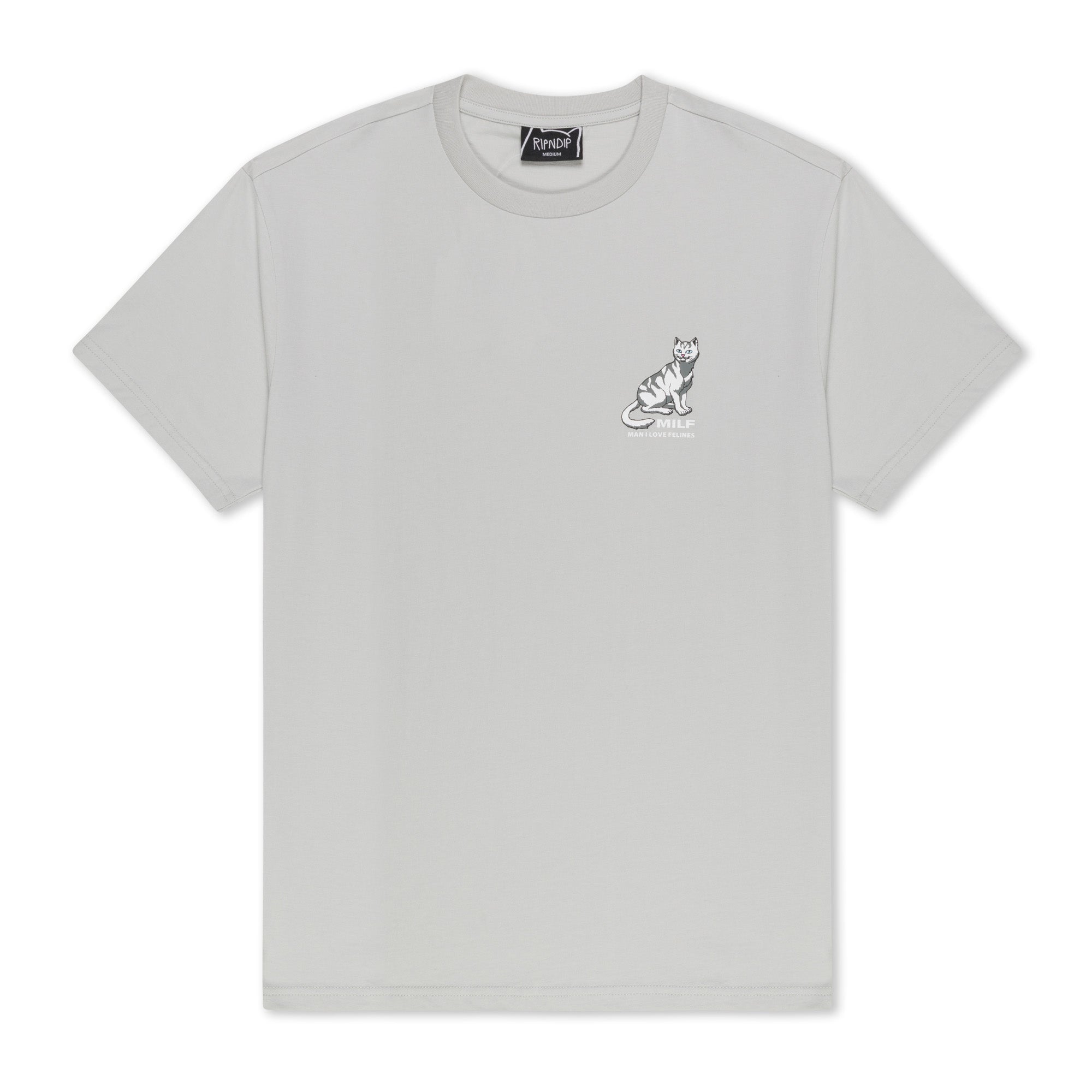 RIPNDIP Man I Love Felines Tee (Grey)