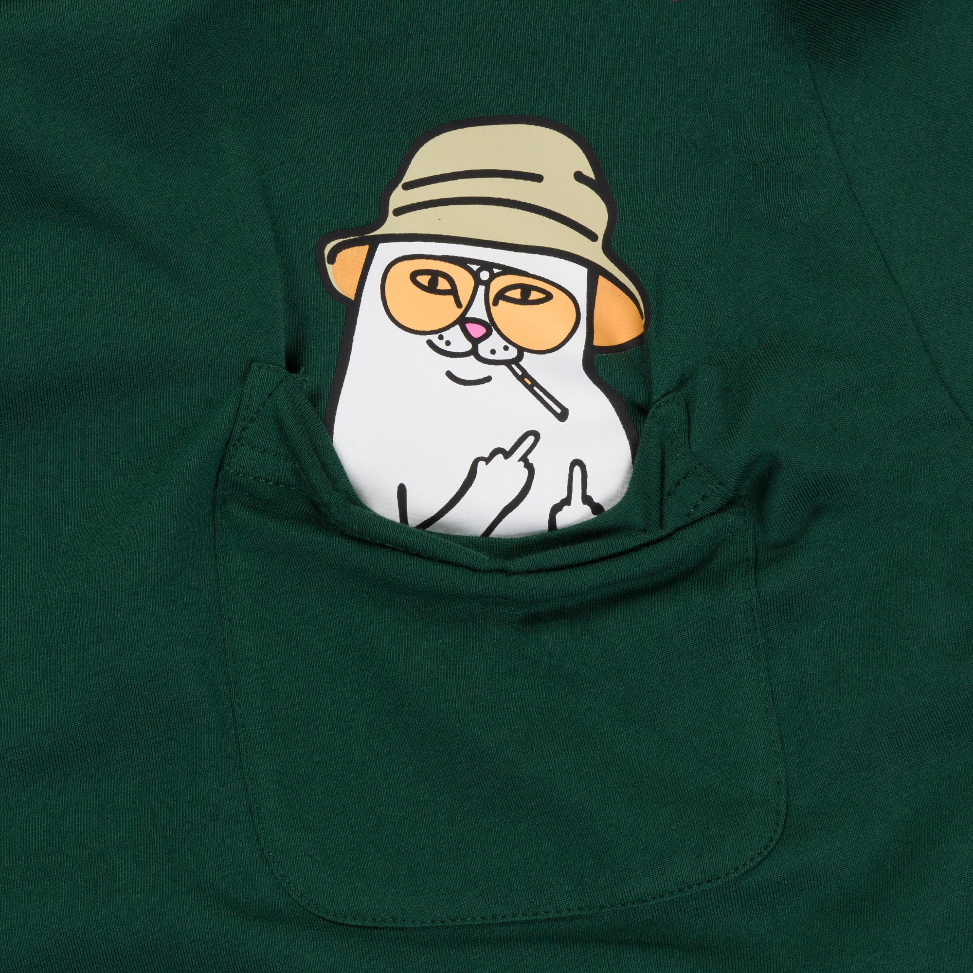 RIPNDIP Nermal S Thompson Pocket Tee (Hunter Green)