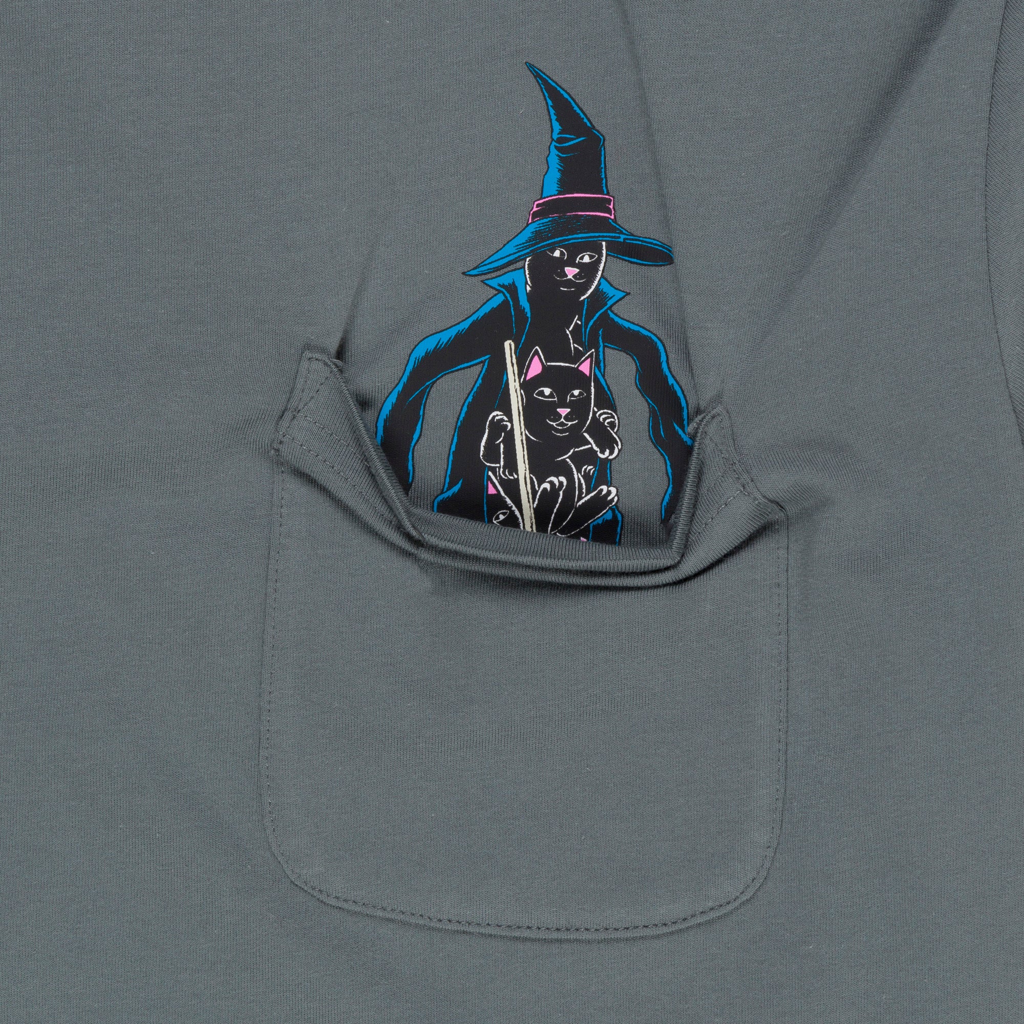 RIPNDIP Jermie Witch Pocket Tee (Charcoal)