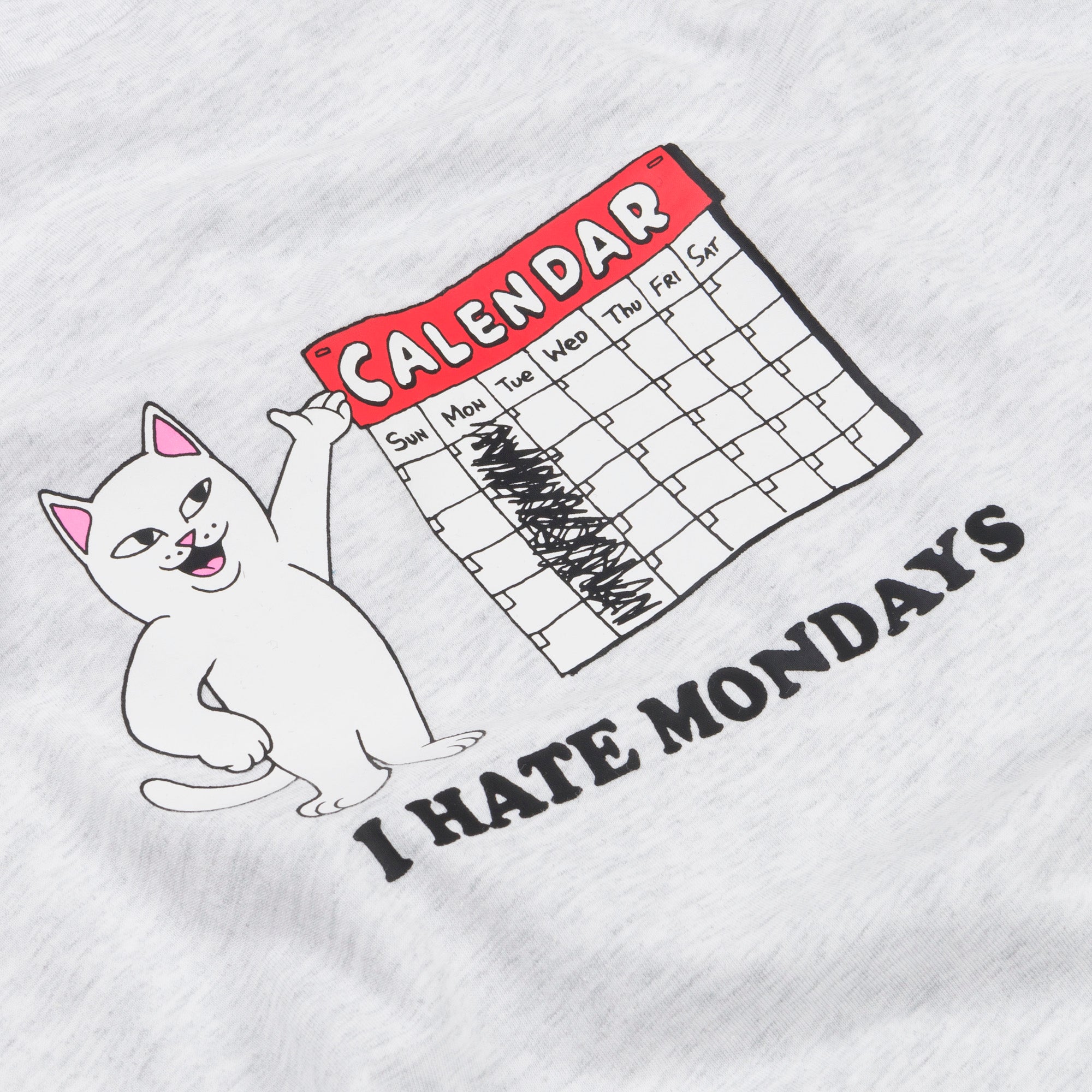 RIPNDIP I Hate Mondays Tee (Ash Heather)