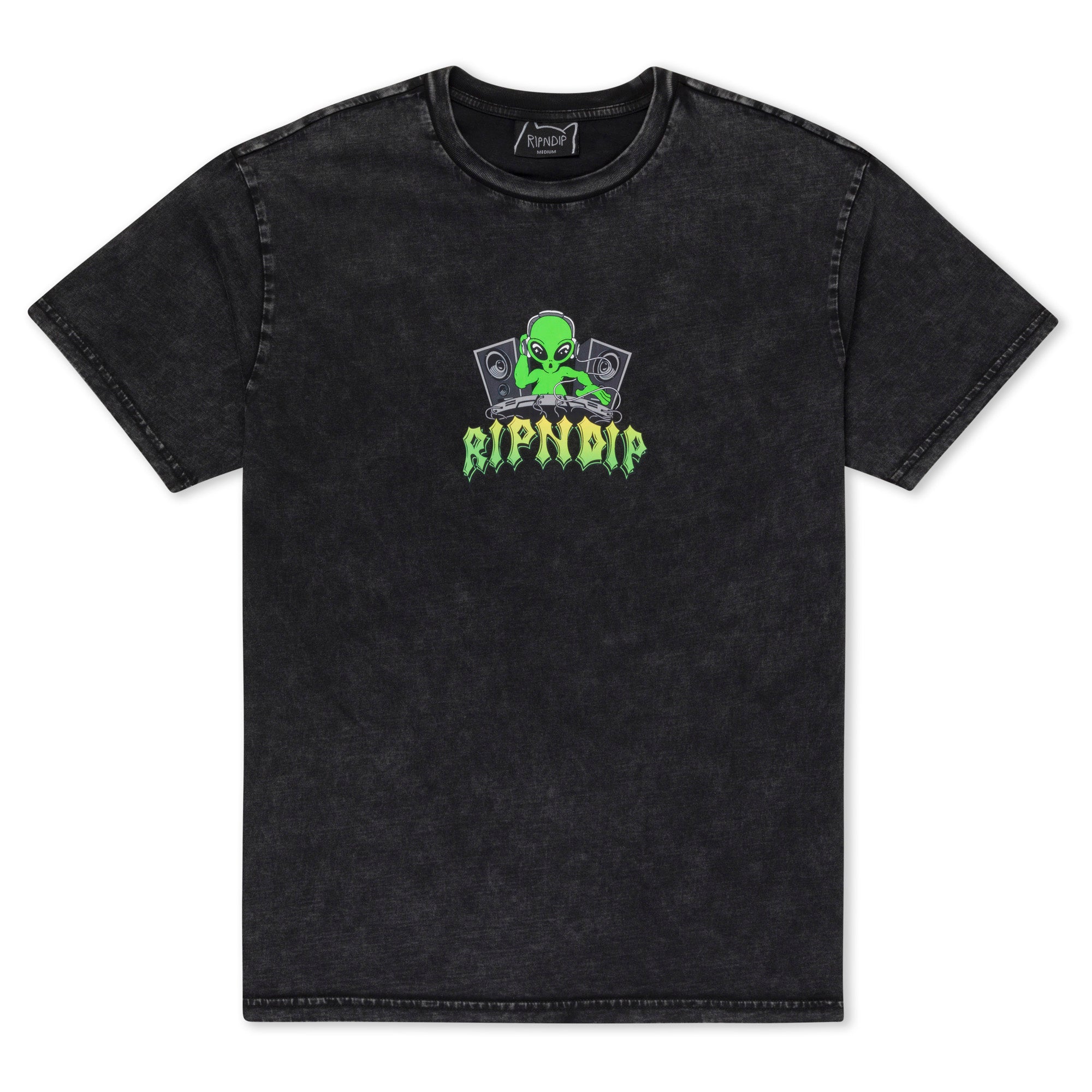 RIPNDIP Galactic Dance Floor Tee (Black Mineral Wash)