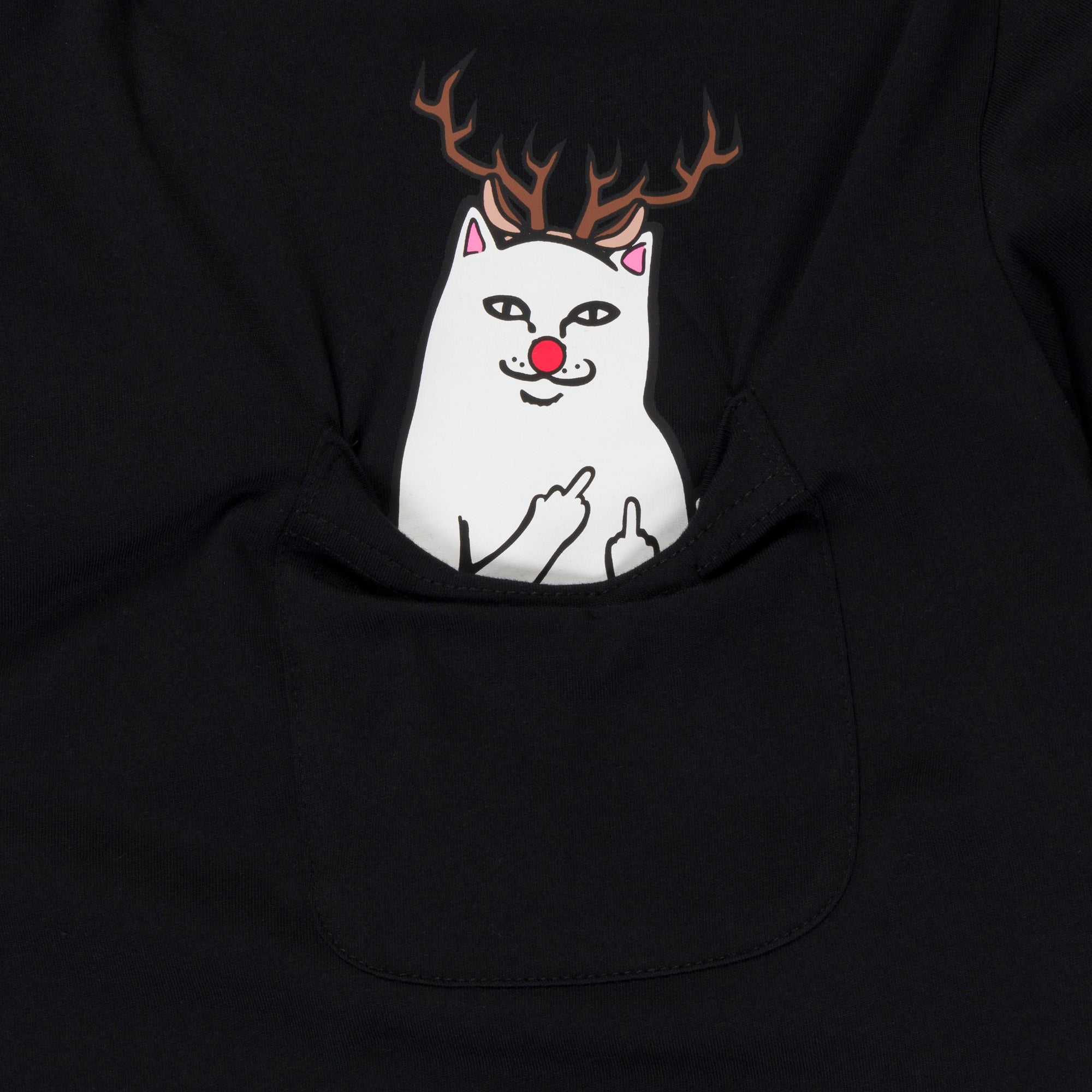 RIPNDIP Lord Red Nose Pocket Tee (Black)