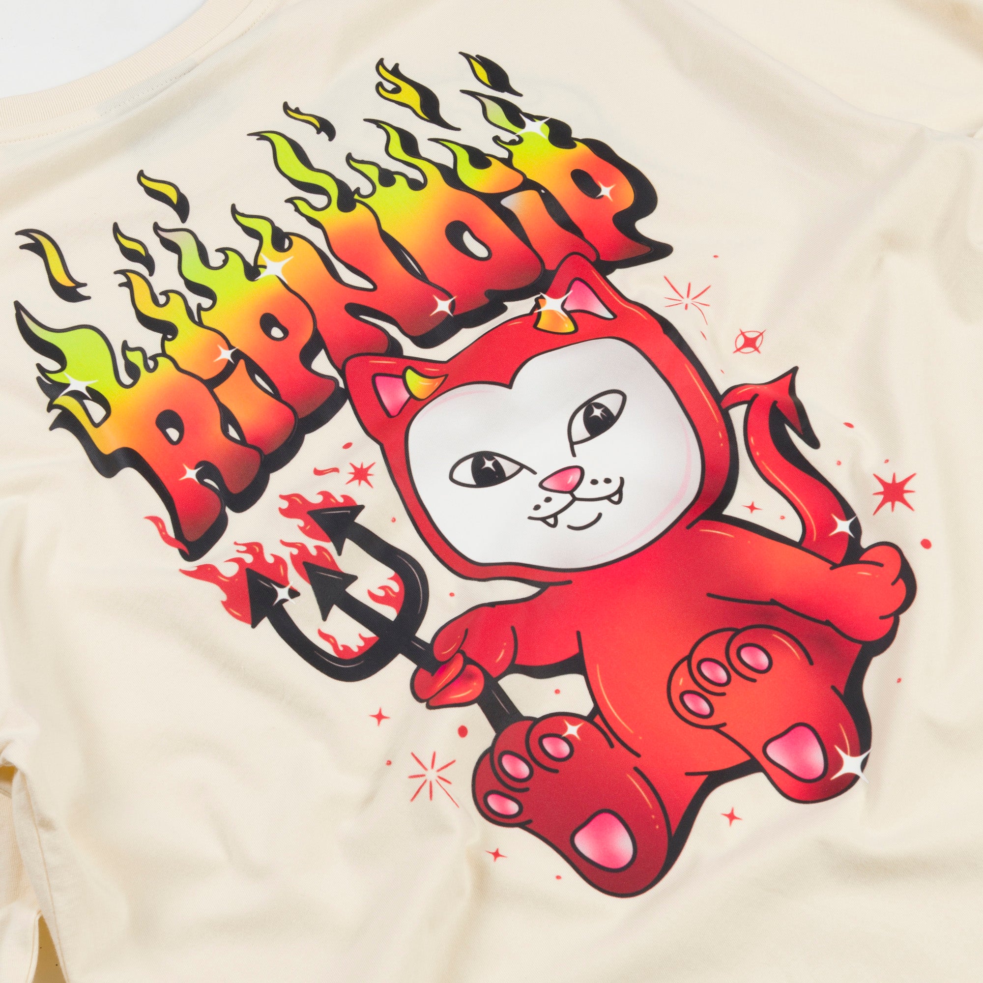 RIPNDIP Scary Cute Long Sleeve (Natural )