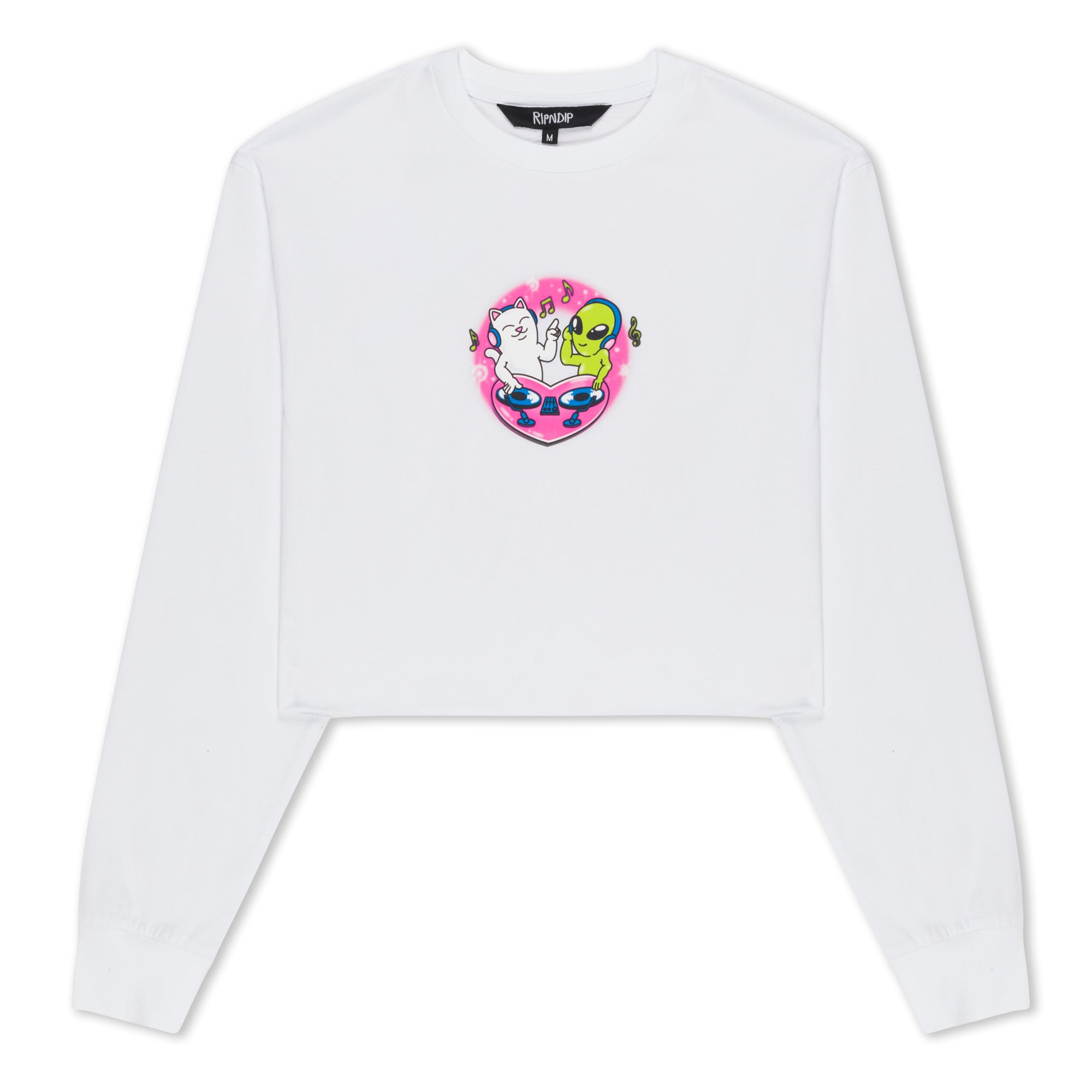 RIPNDIP Love Is Ripndip Cropped Long Sleeve (White)