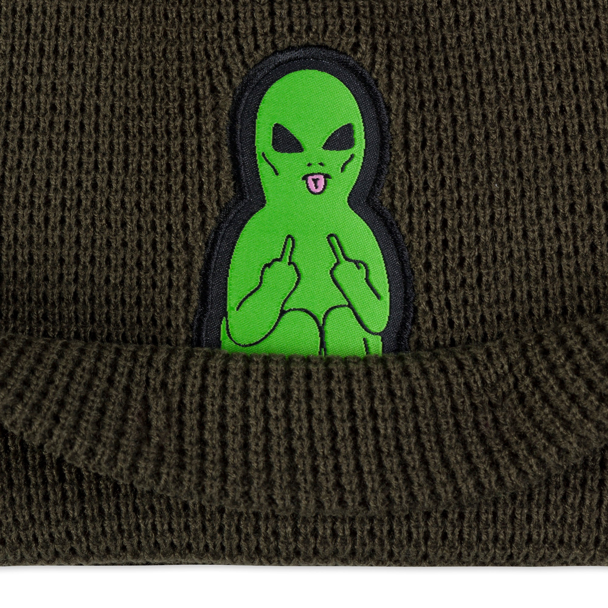 RIPNDIP Lord Alien Beanie (Dark Olive)