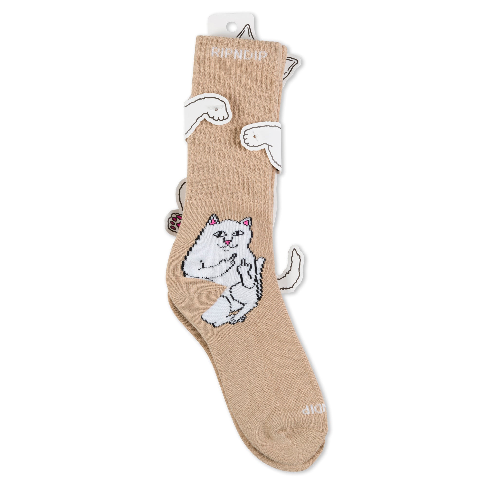 RIPNDIP Lord Nermal Socks (Almond)