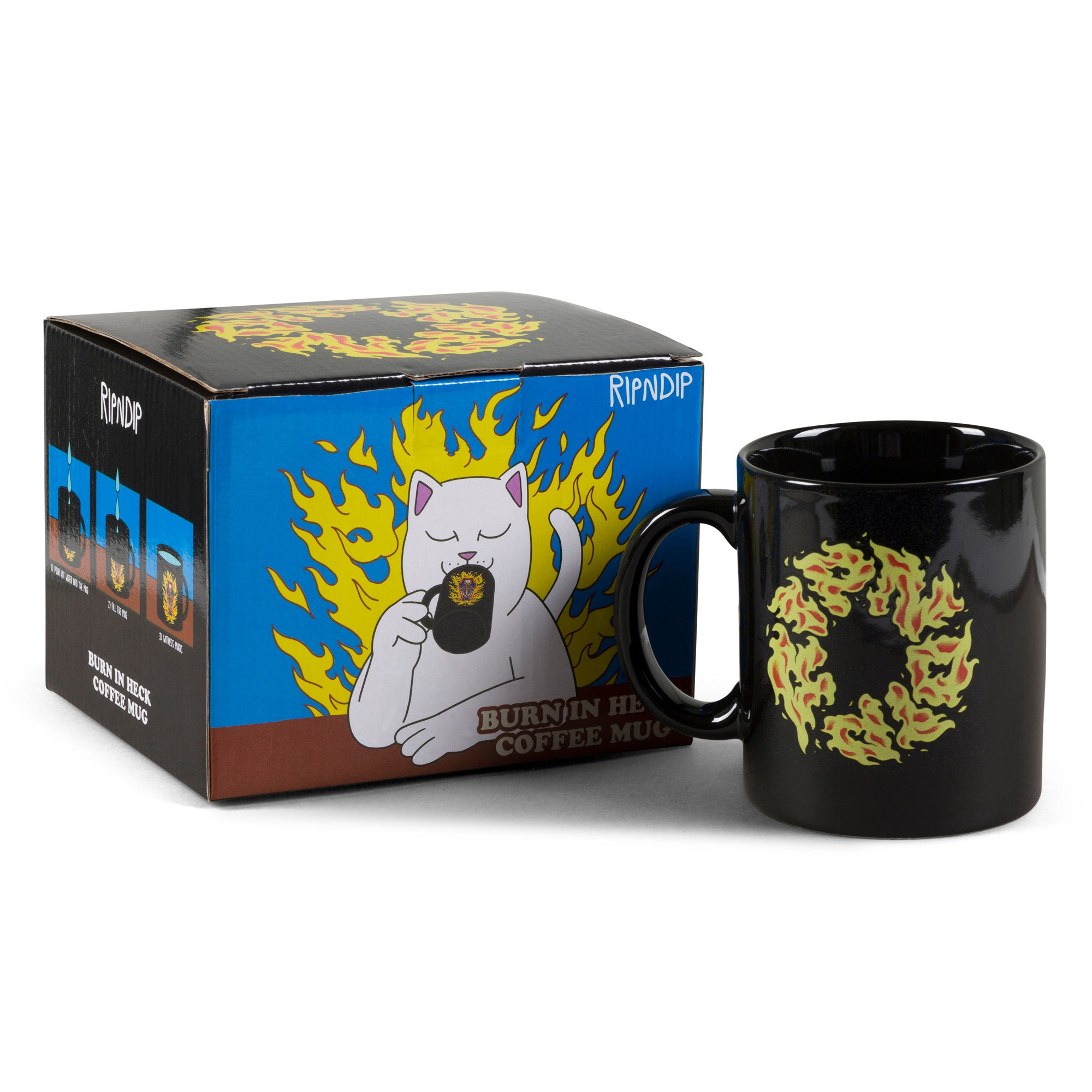 RIPNDIP Burn In Heck Coffee Mug (Black)