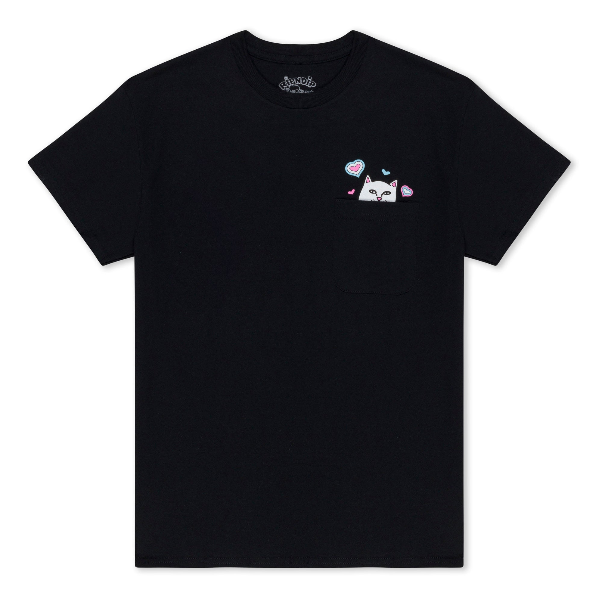 RIPNDIP Lord Nermal Amor Pocket Tee (Black)