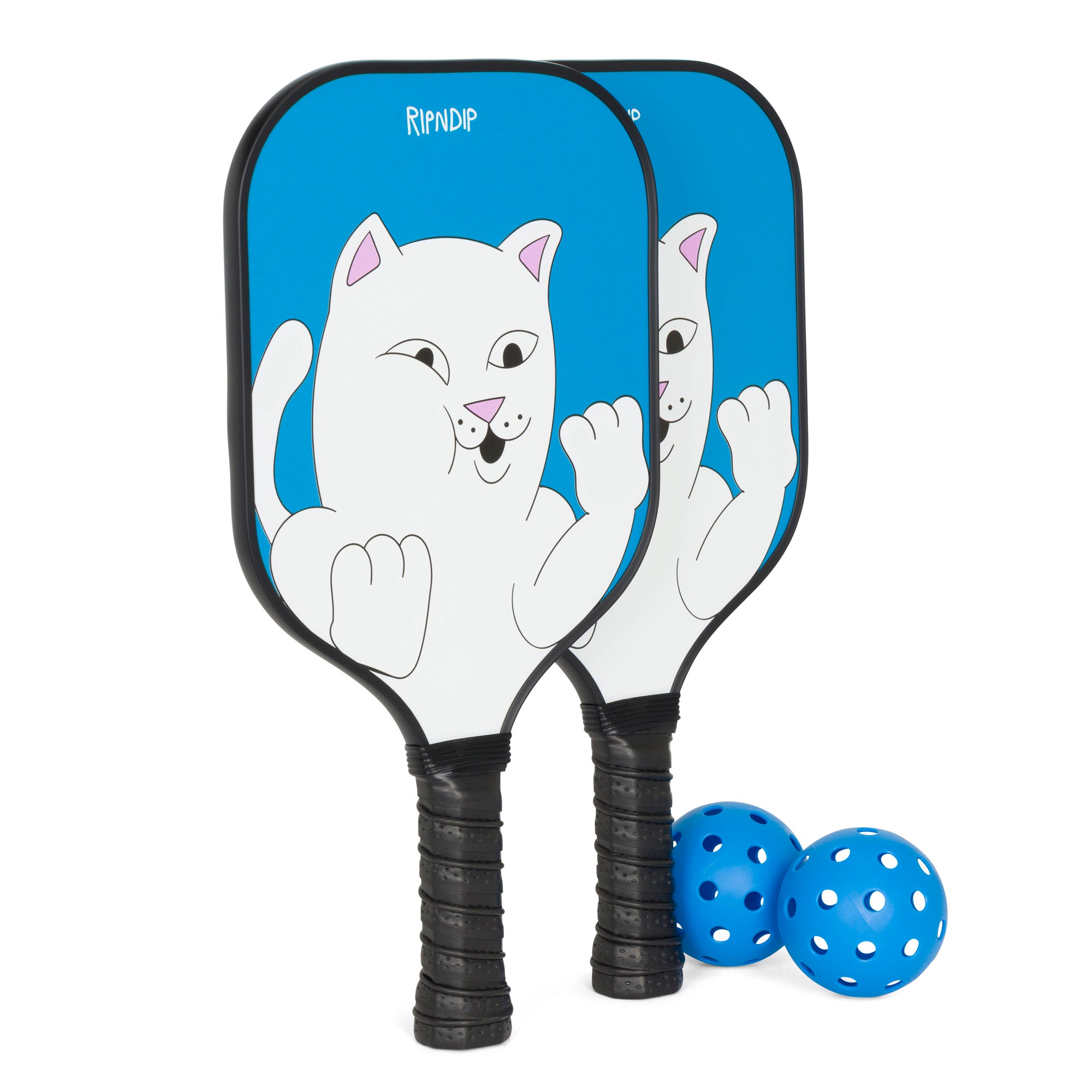 RIPNDIP Squished Nerm Pickleball Set (Blue)