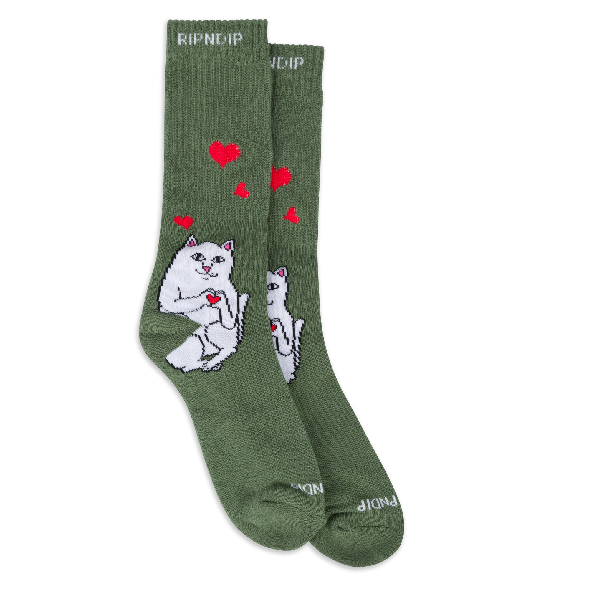 Nermal Love Socks (Olive)