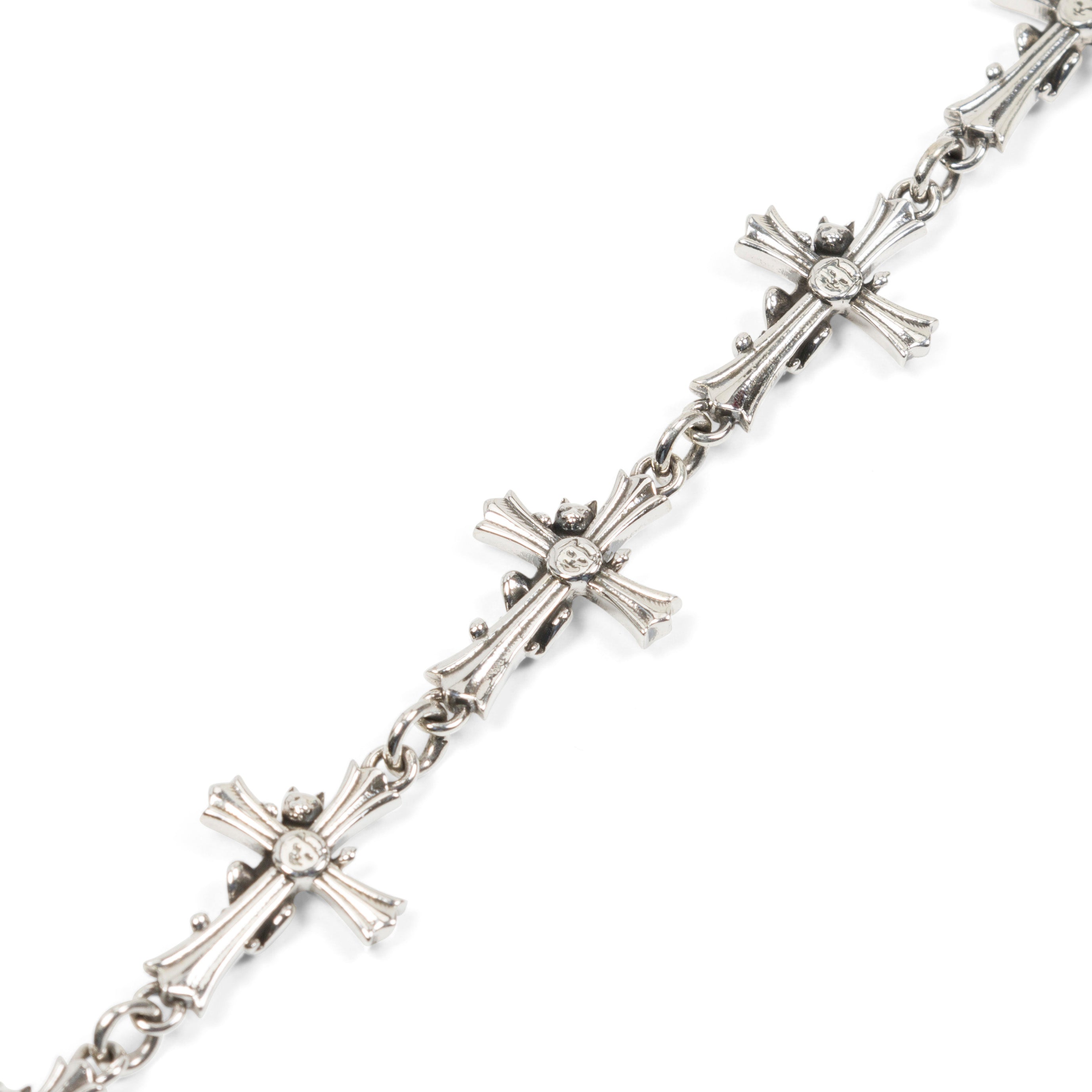 RIPNDIP Chrome Cross Bracelet (Silver)