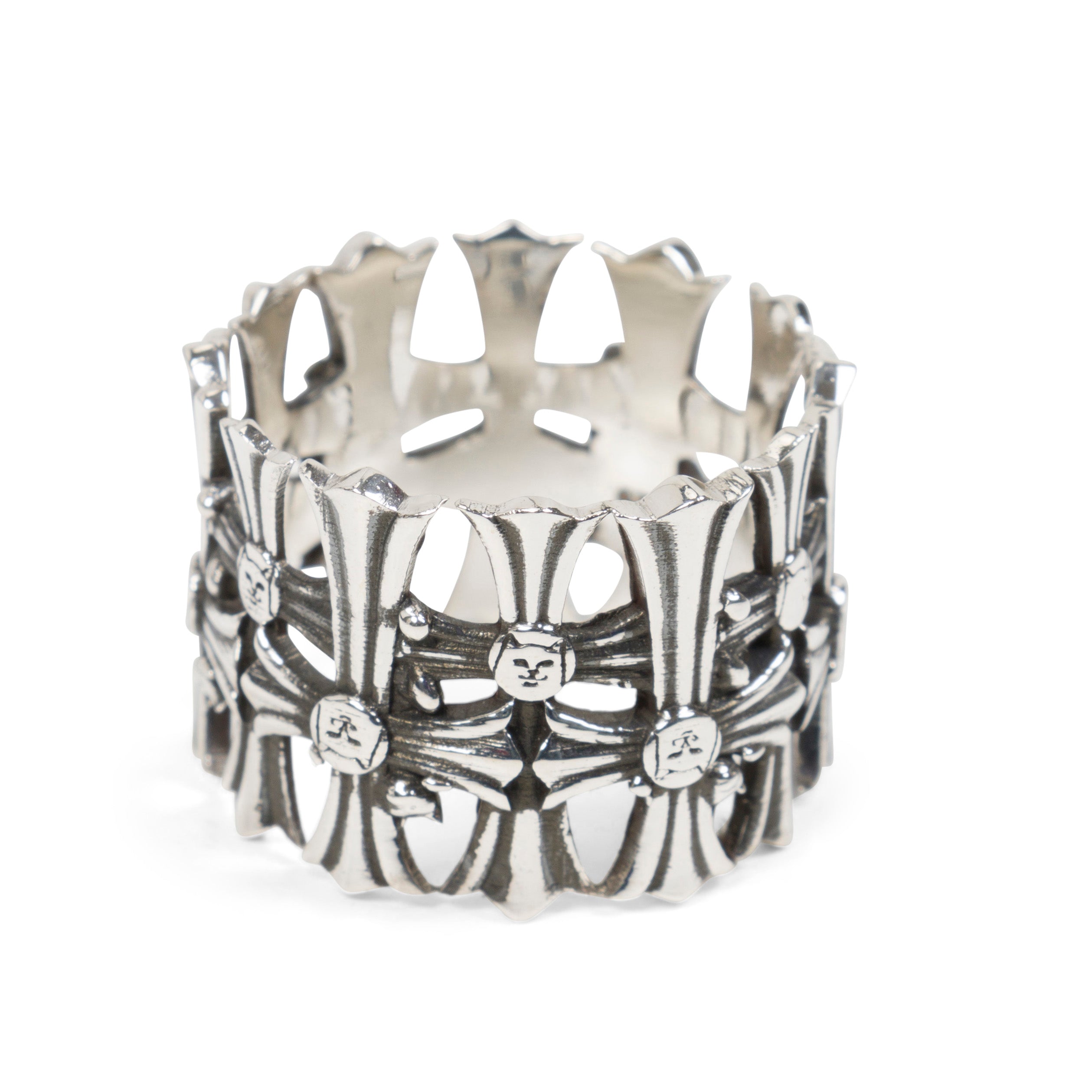 RIPNDIP Chrome Cross Ring (Silver)