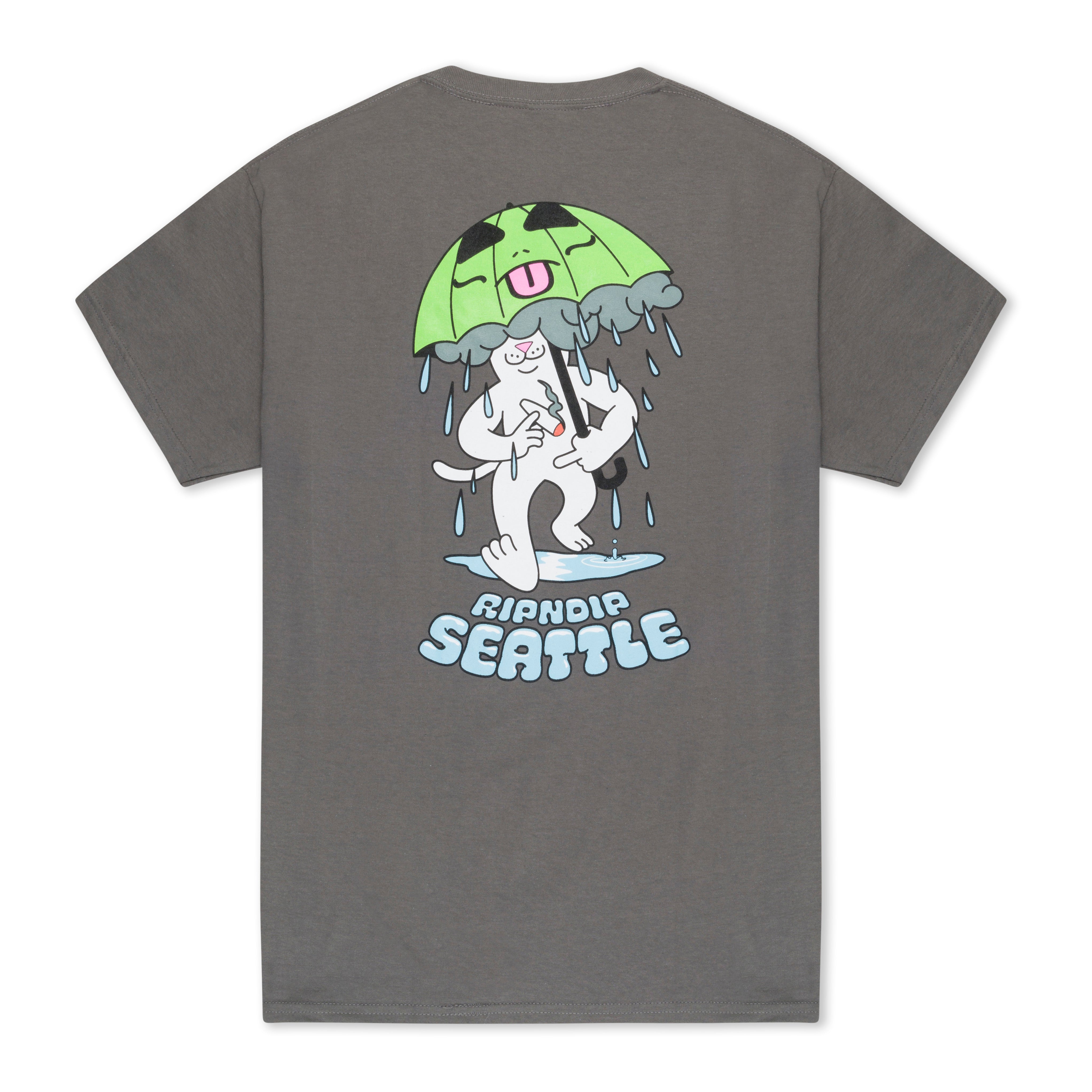 RIPNDIP Rainy Day Seattle Tee (Charcoal)