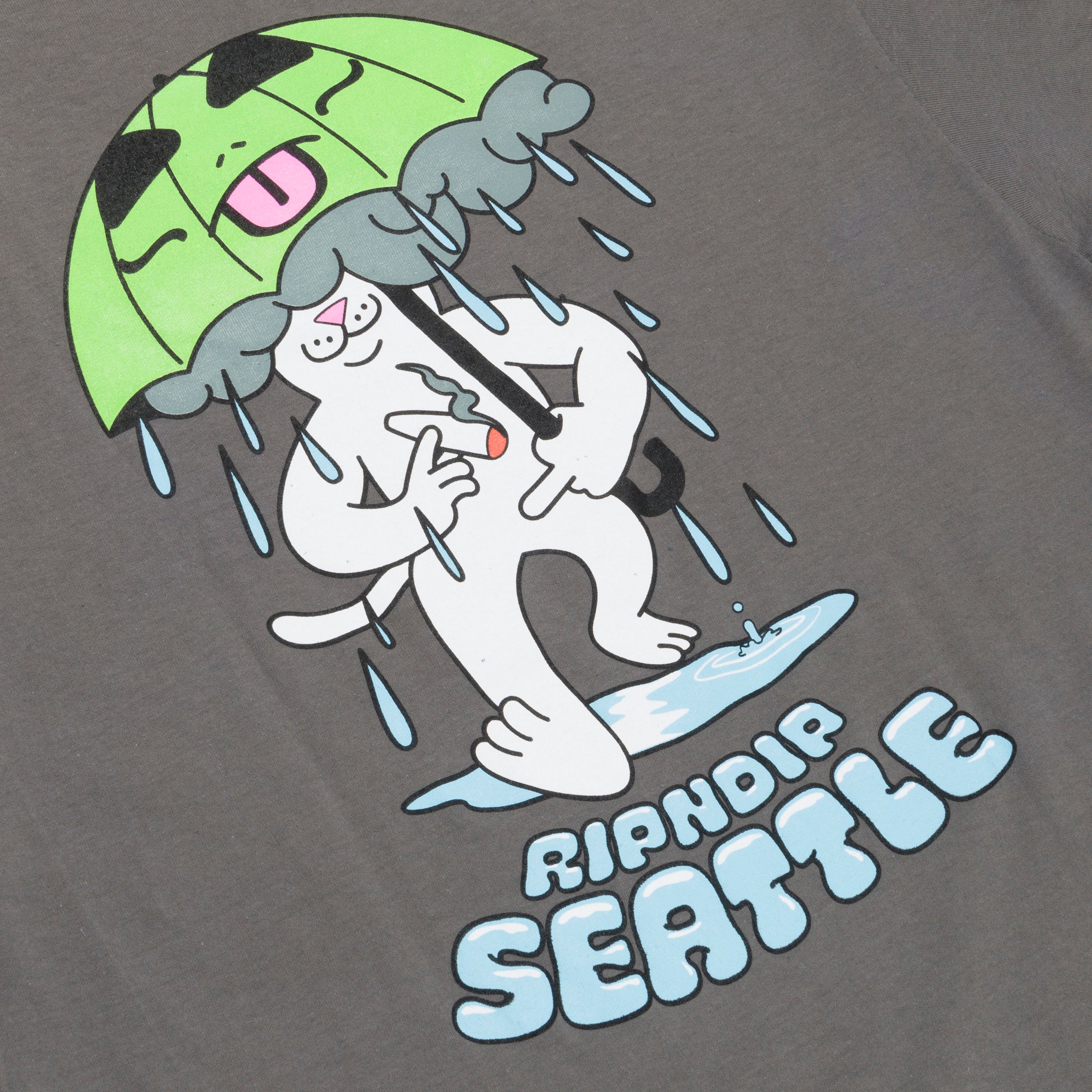 RIPNDIP Rainy Day Seattle Tee (Charcoal)