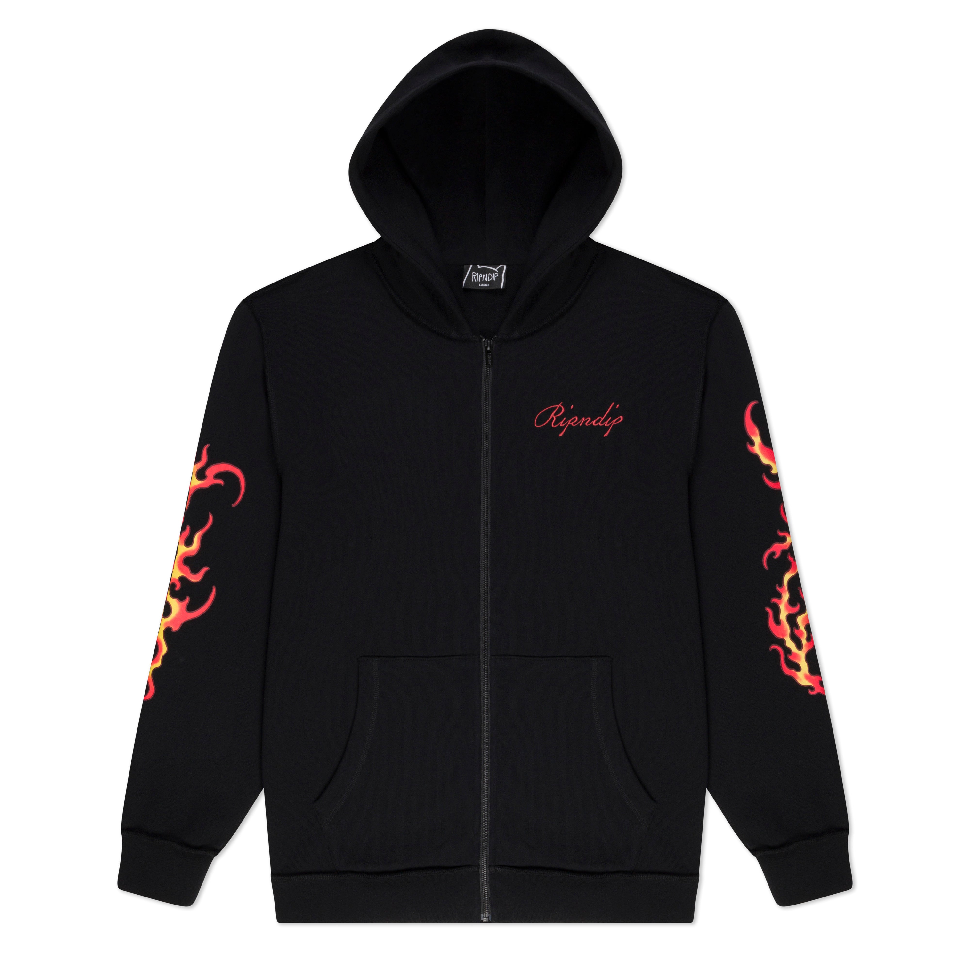 RIPNDIP InkEd Zip-Up Hoodie (Black)