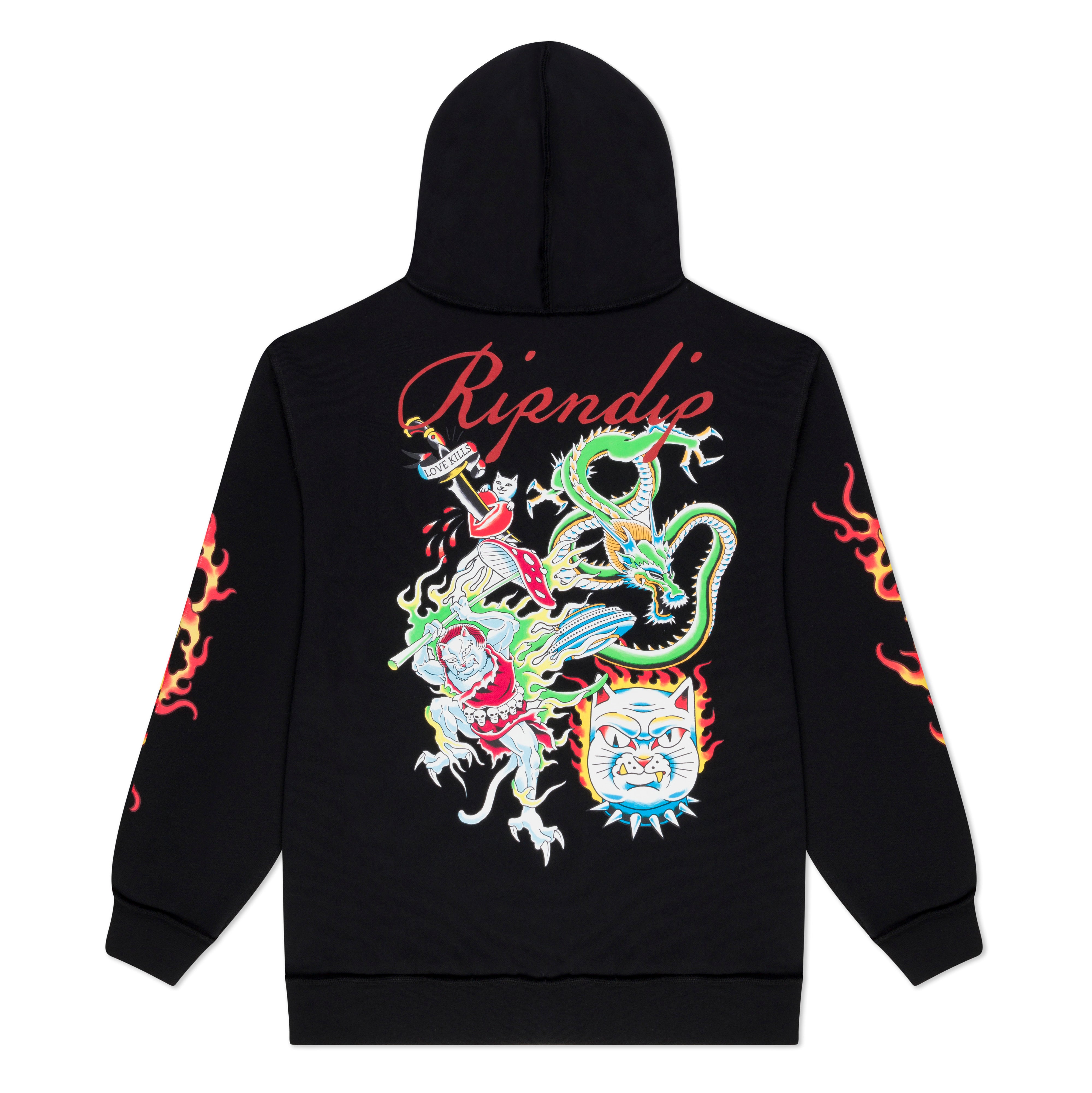 RIPNDIP InkEd Zip-Up Hoodie (Black)