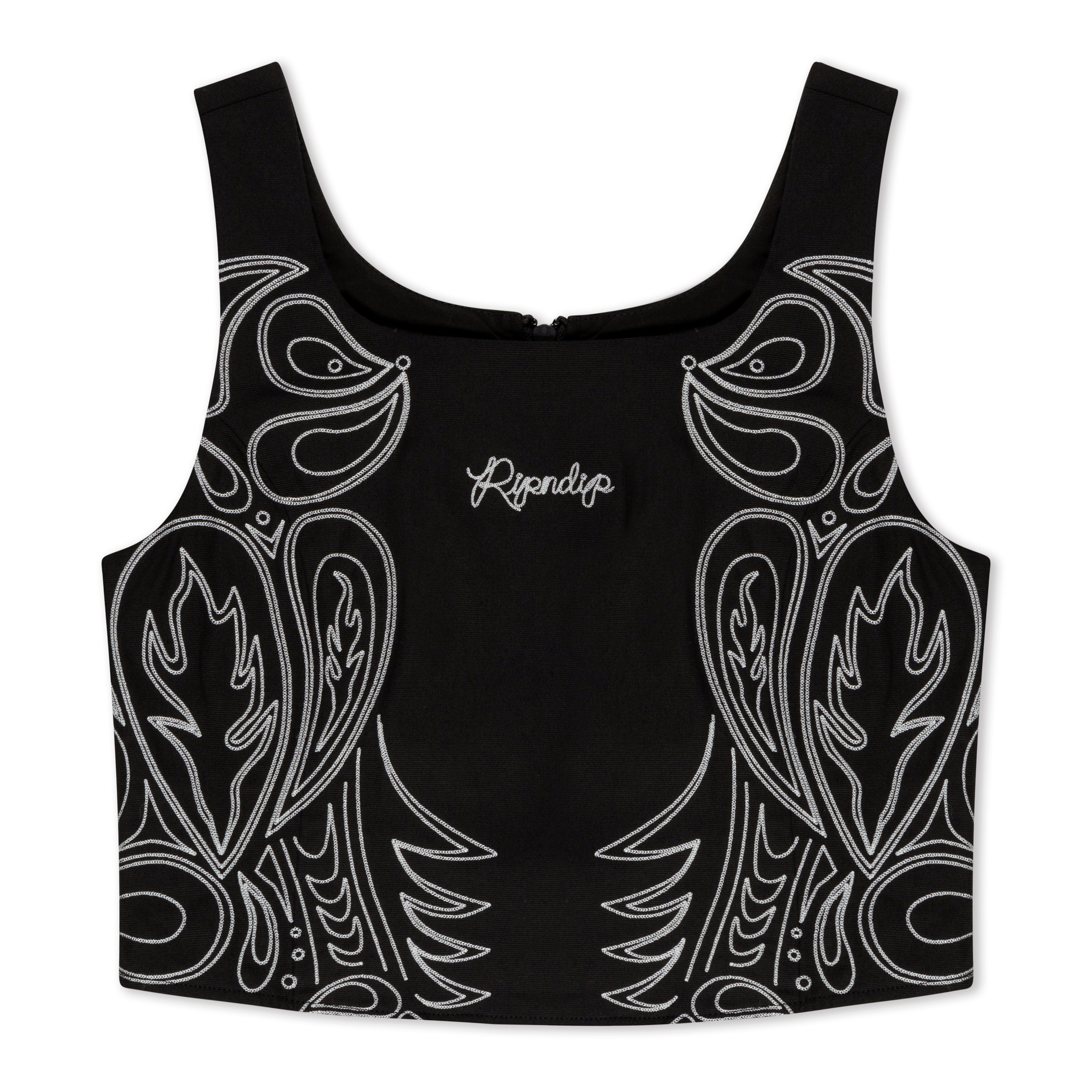 RIPNDIP Howdy Corset Top (Black)