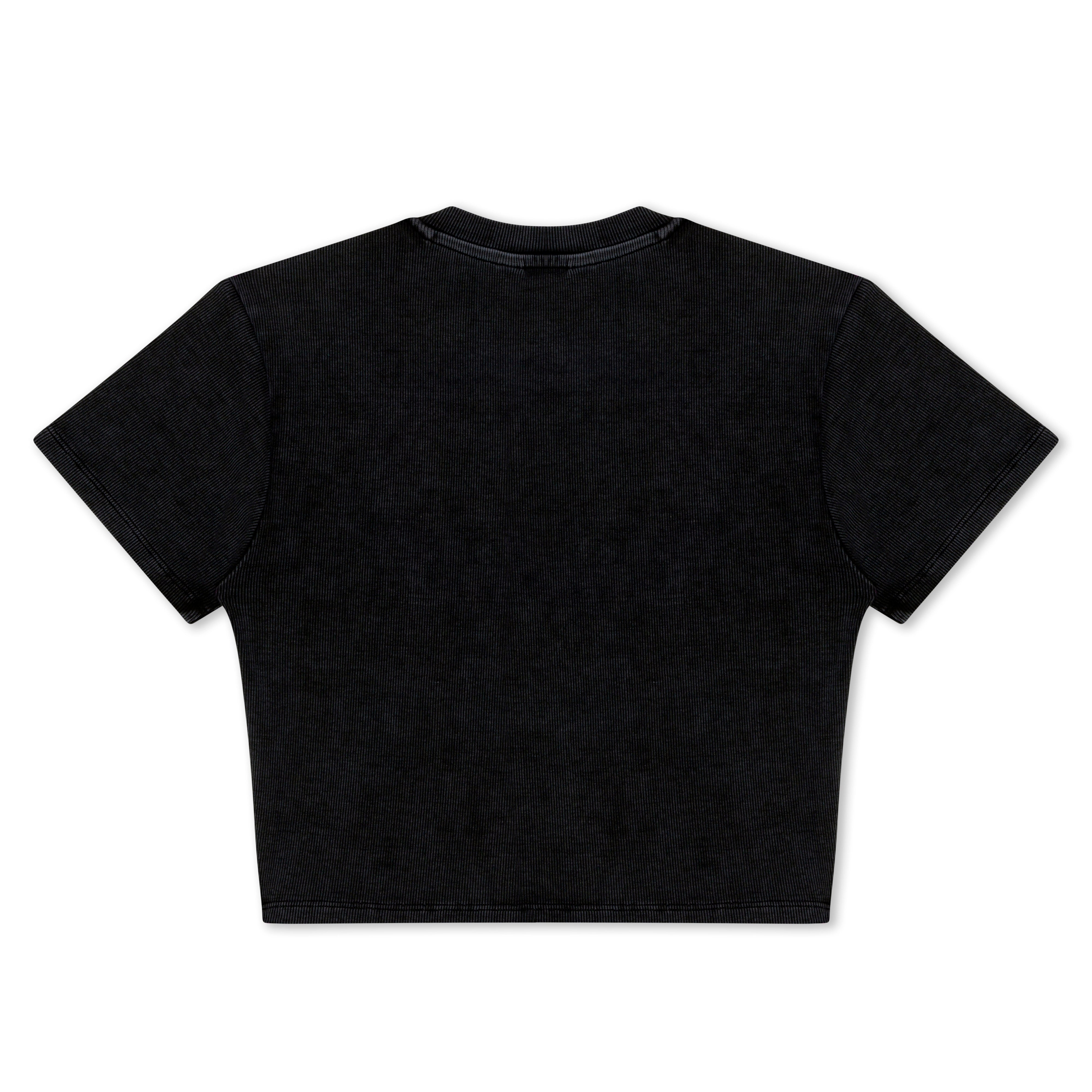 RIPNDIP DND Cropped Baby Tee (Black Vintage)