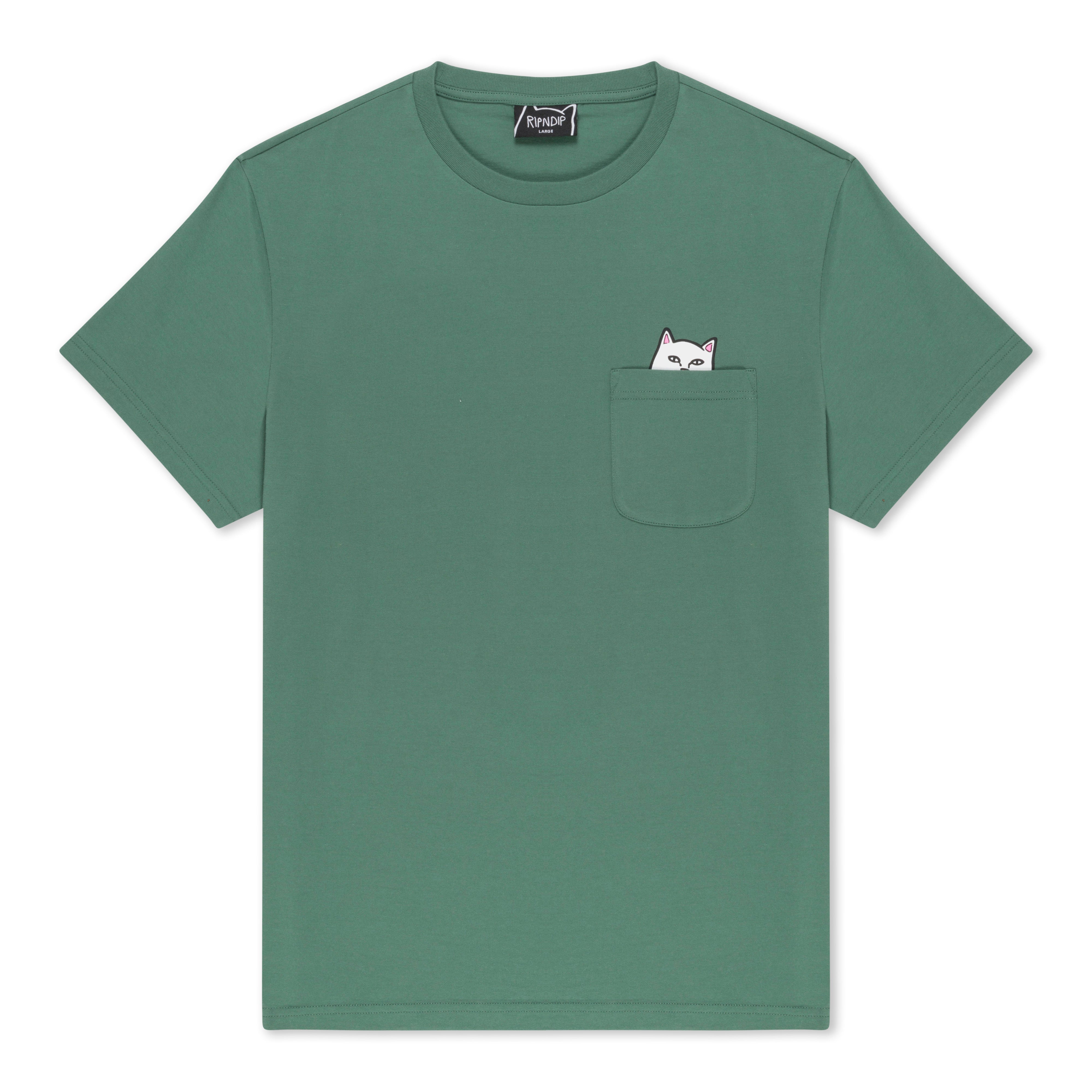 RIPNDIP Lord Nermal Pocket Tee (Dark Olive)