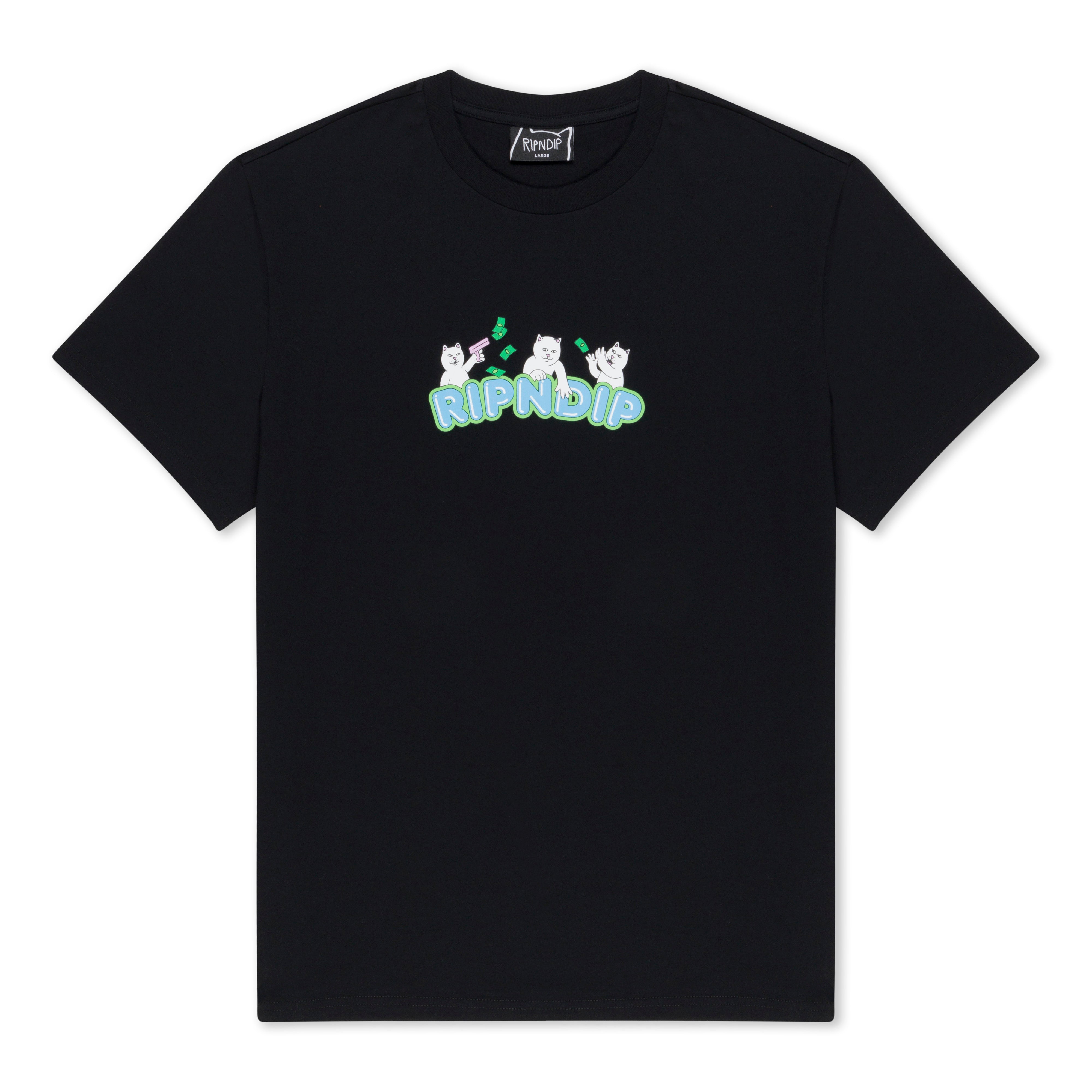 RIPNDIP Club Cream Tee (Black)