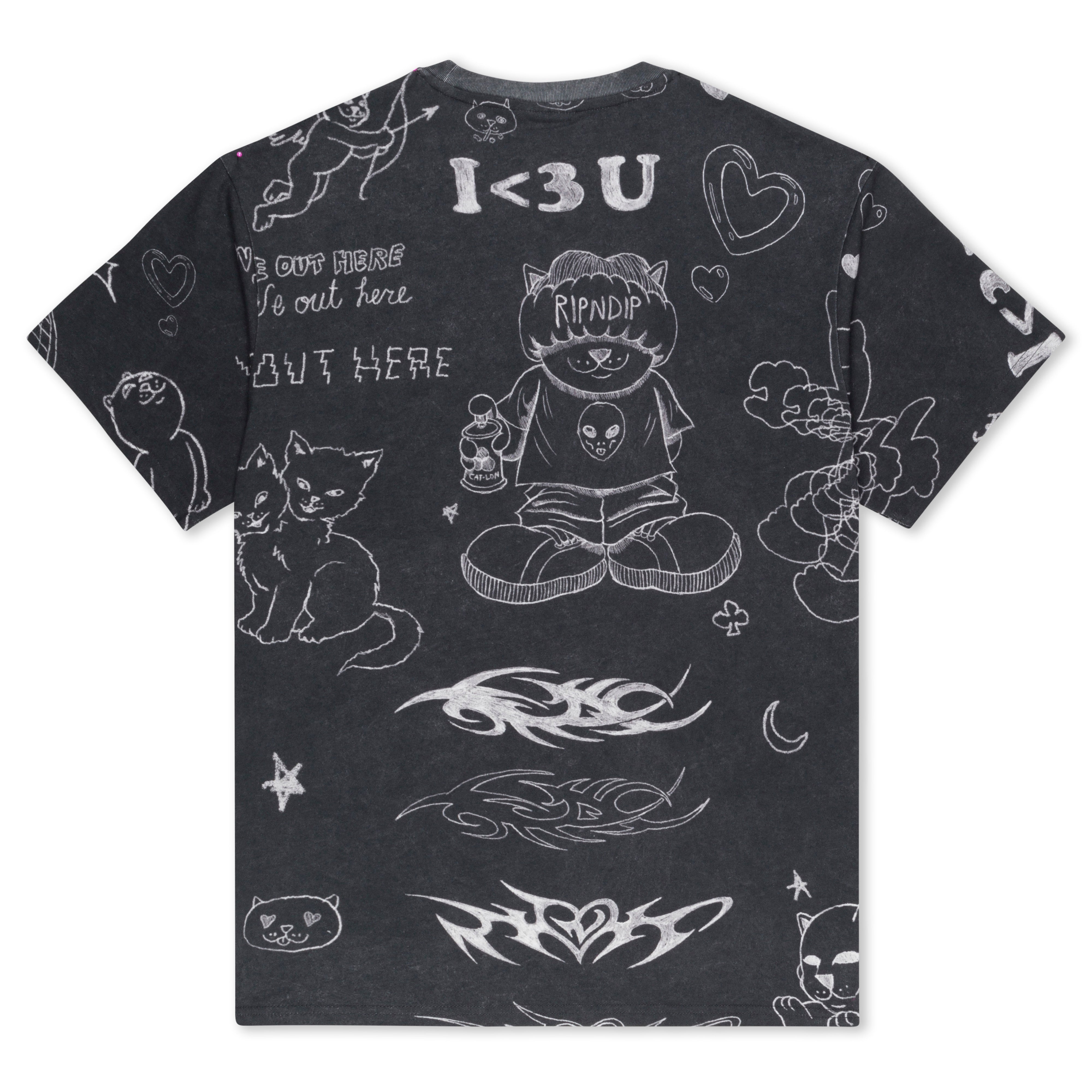 RIPNDIP Nermal Domination Tee (Black Wash)