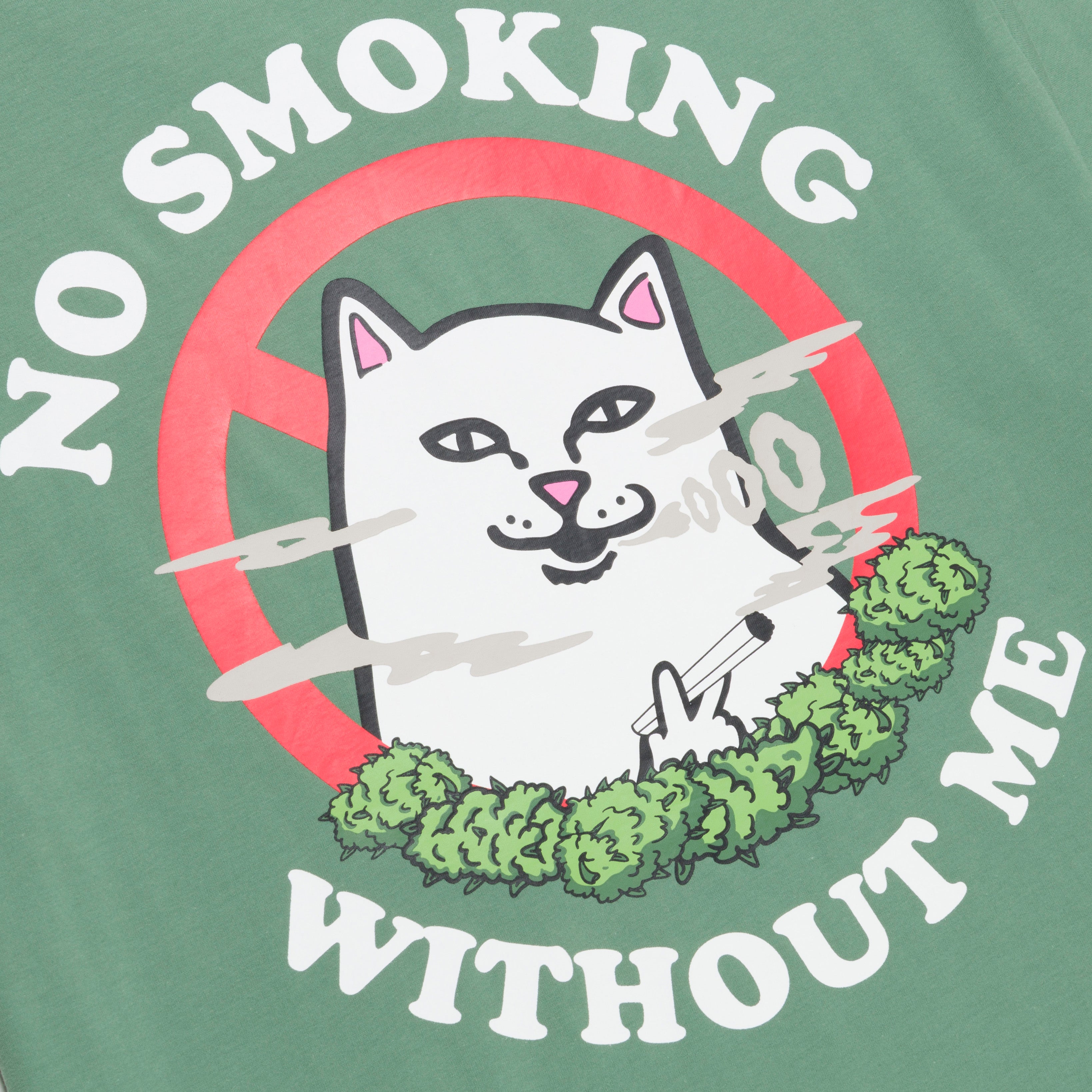 RIPNDIP No Smoking Tee (Light Olive)