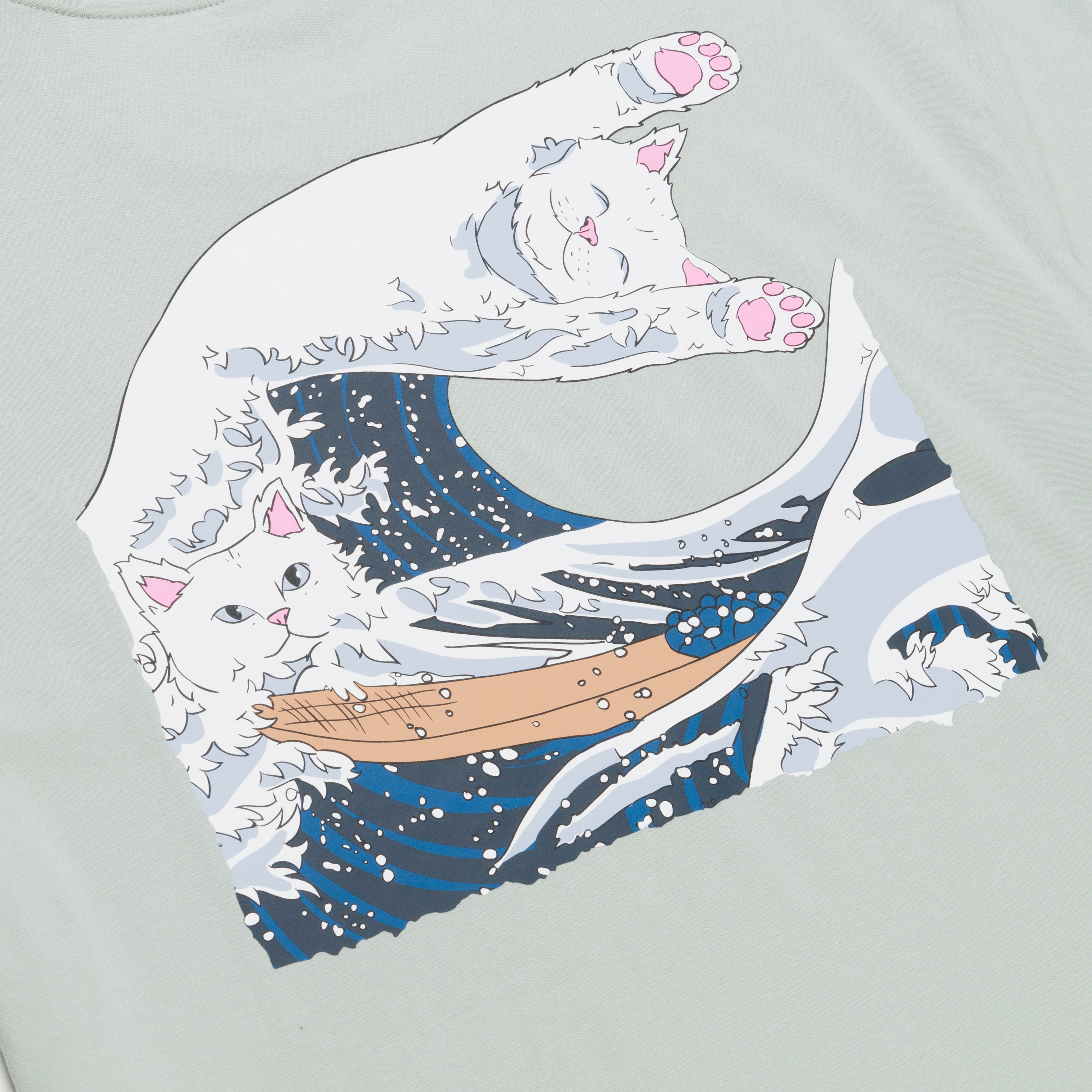 RIPNDIP Great Wave Tee (Sage Grey)