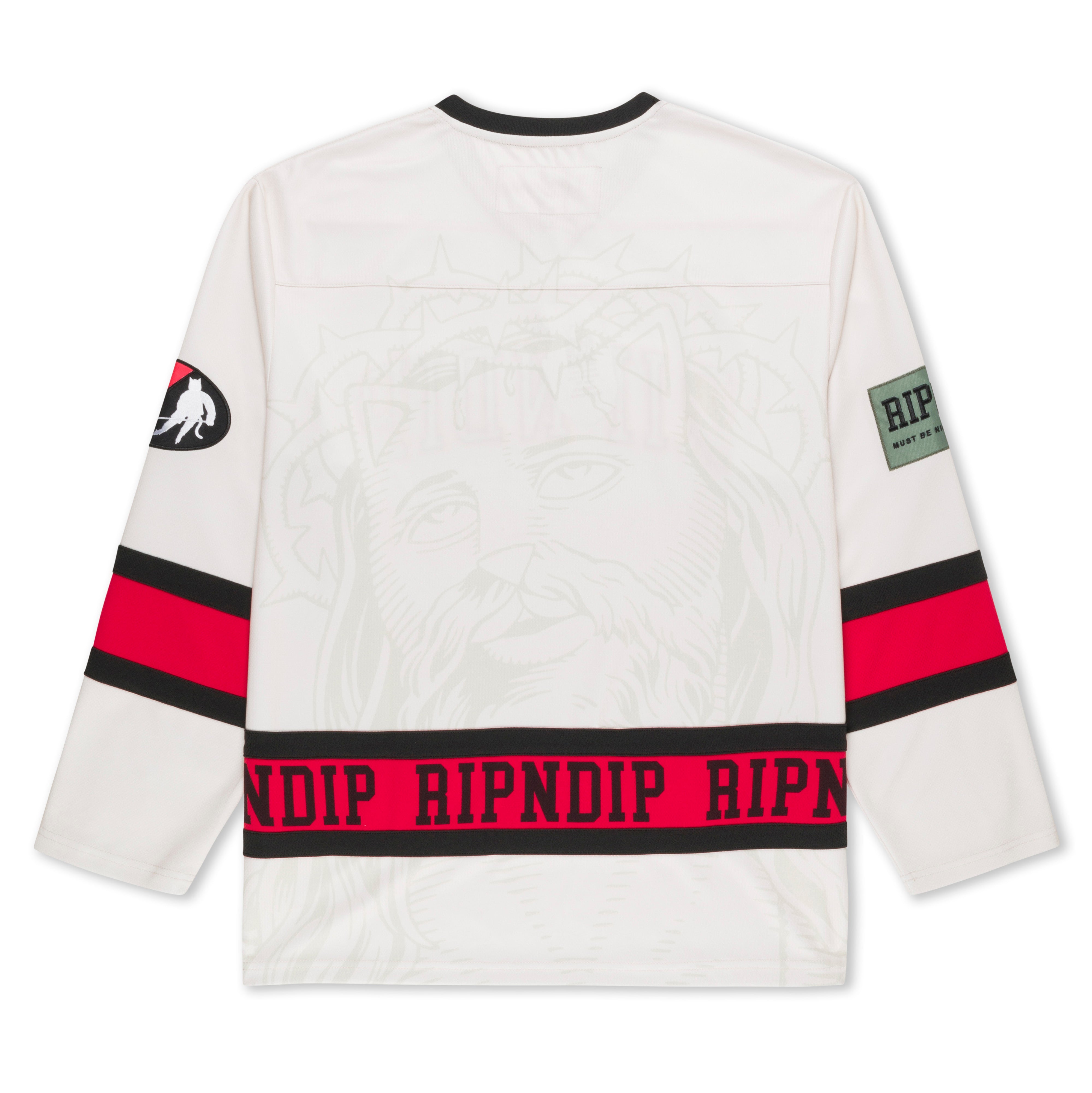 RIPNDIP Lord Savior Hockey Jersey (Off White)