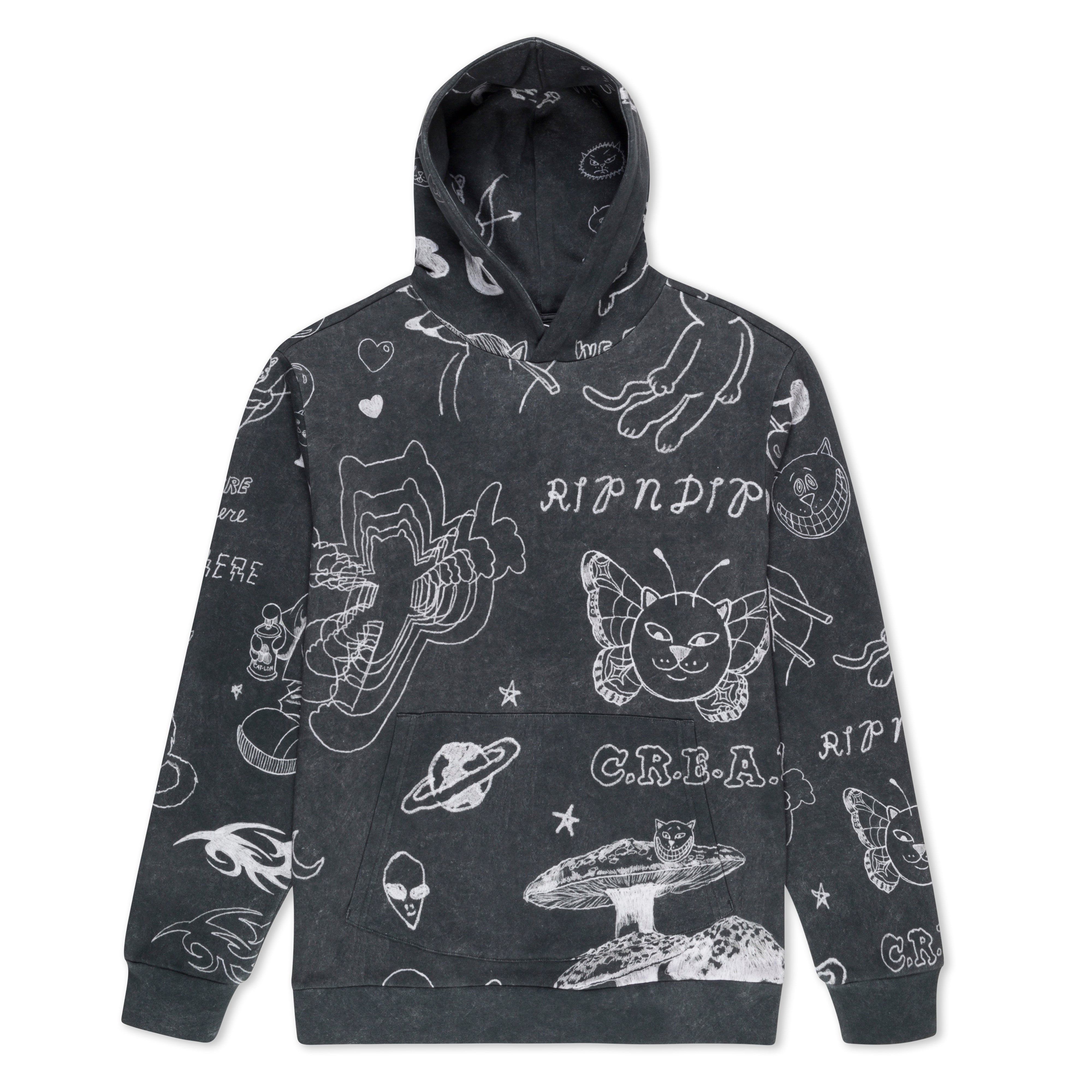 RIPNDIP Nermal Domination Hoodie (Black Vintage)