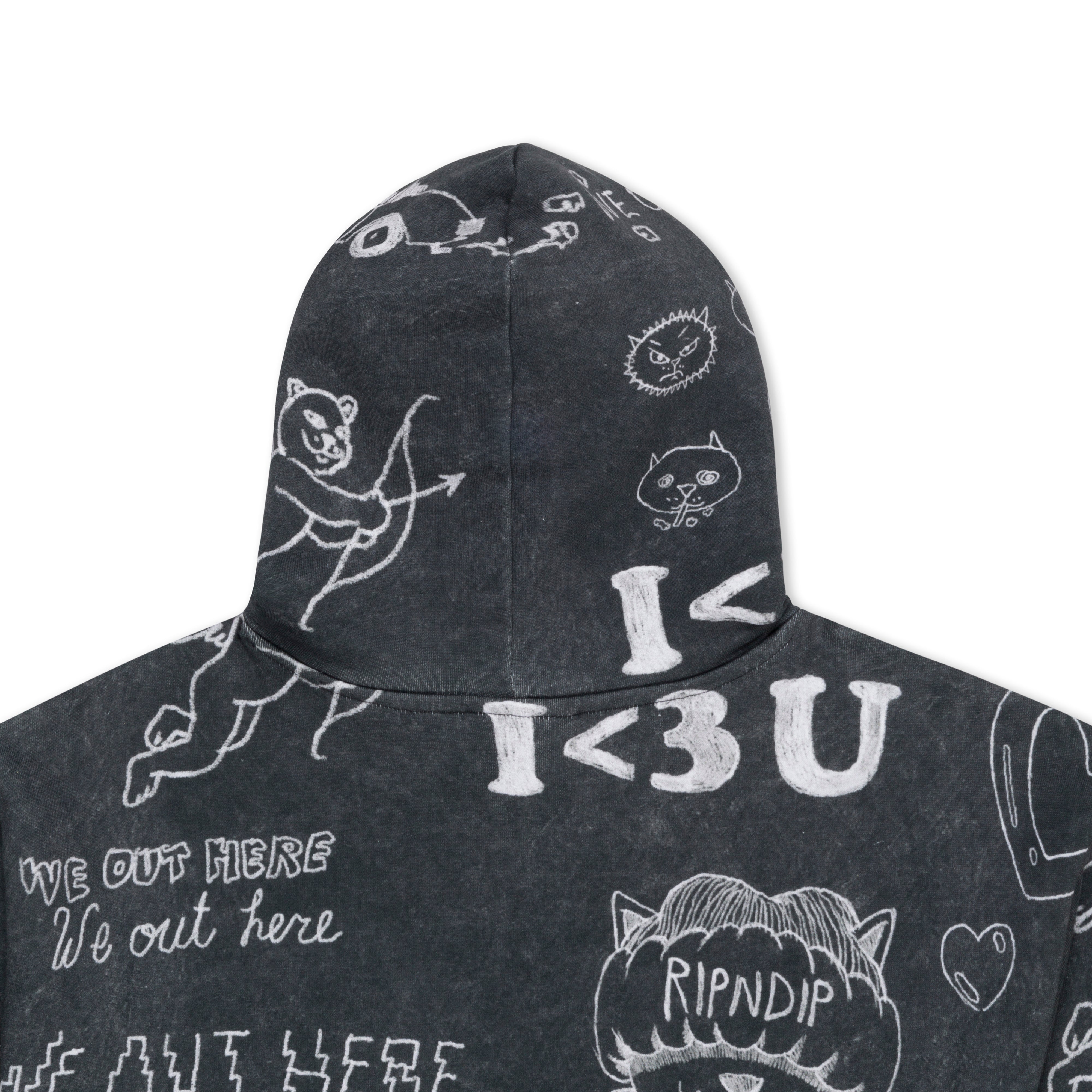 RIPNDIP Nermal Domination Hoodie (Black Vintage)