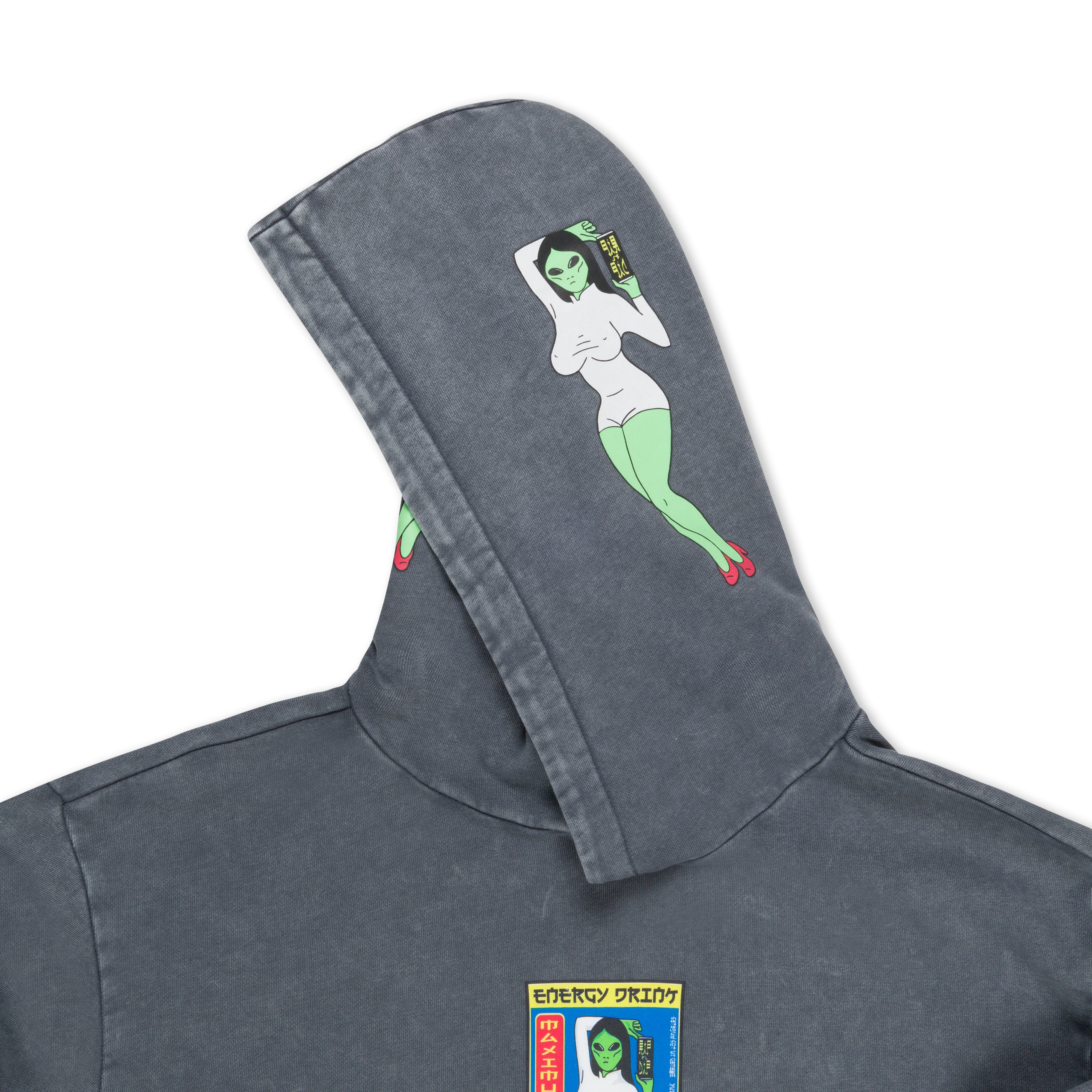 RIPNDIP Nerms Cans Hoodie (Charcoal Vintage Wash)