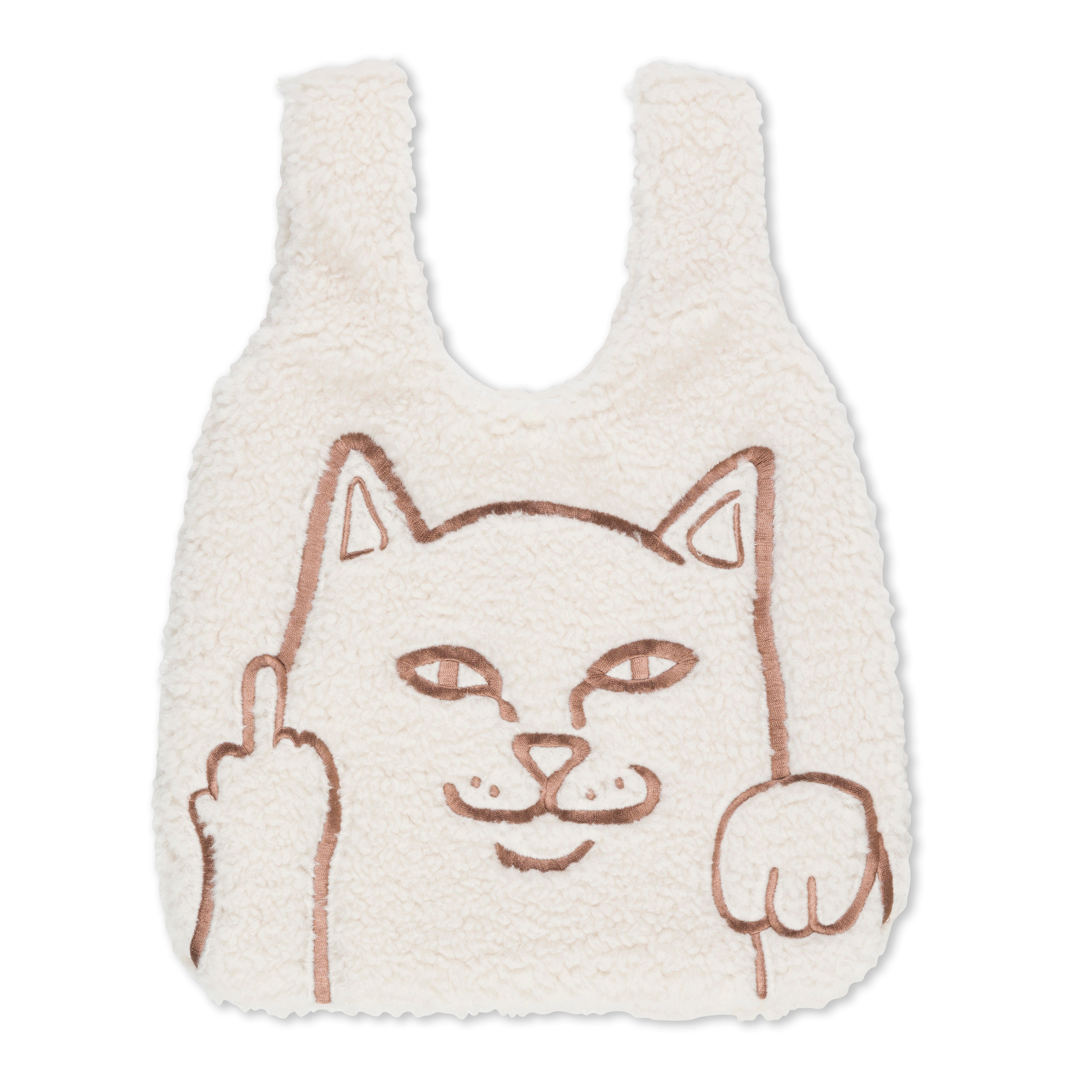 RIPNDIP Peeking Nermal Sherpa Tote Bag (Natural)