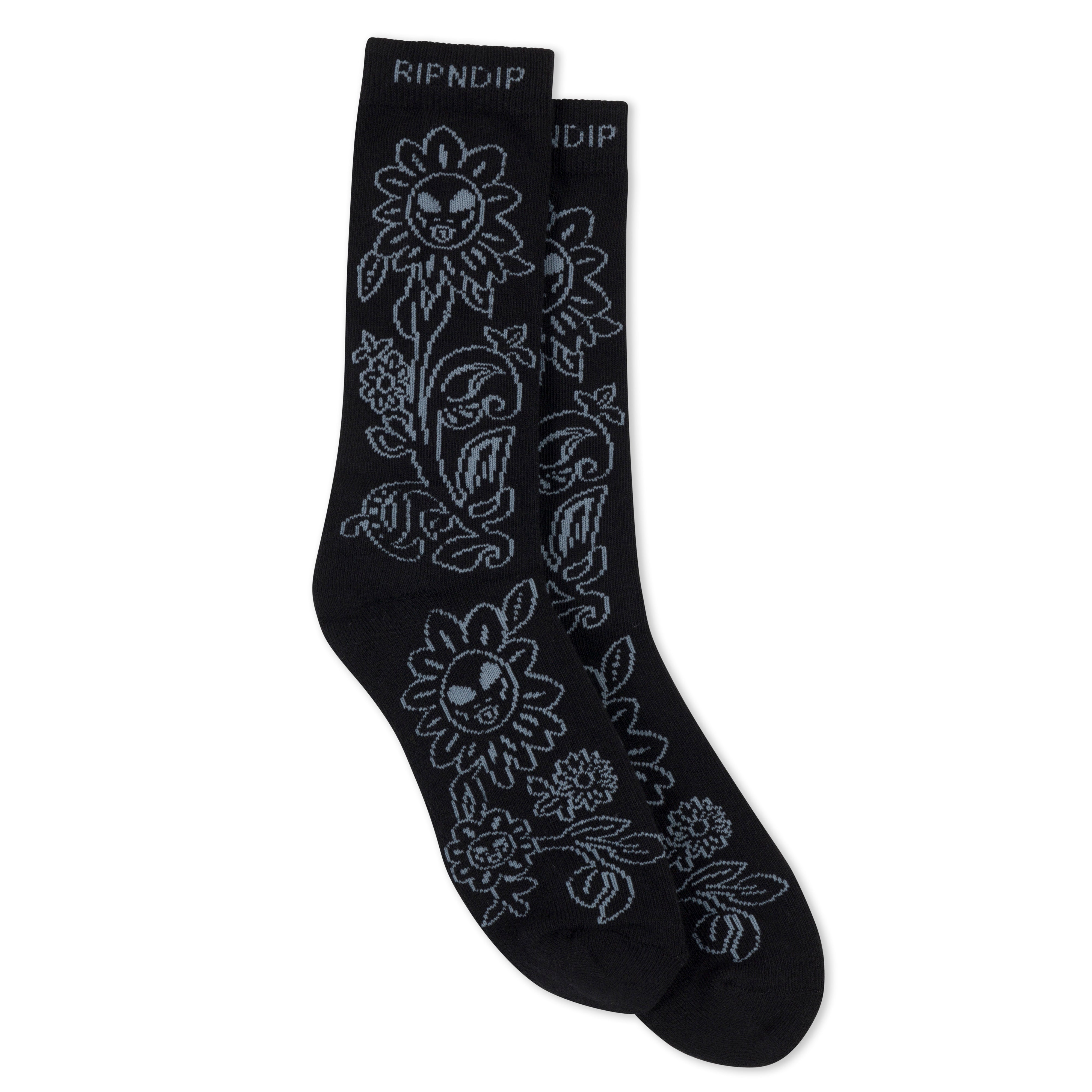 RIPNDIP Space Garden Socks (Black)