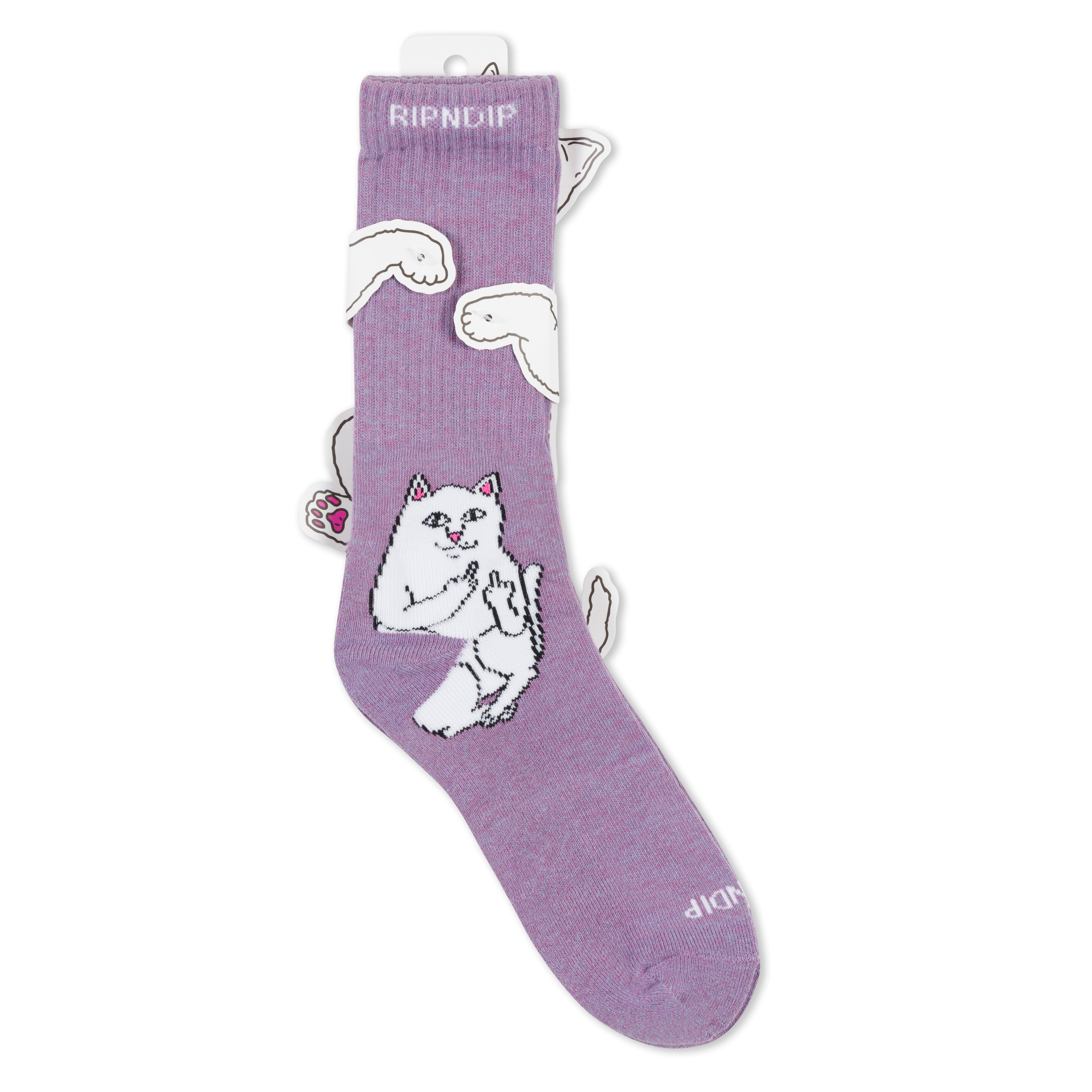 RIPNDIP Lord Nermal Socks (Lilac Heather)