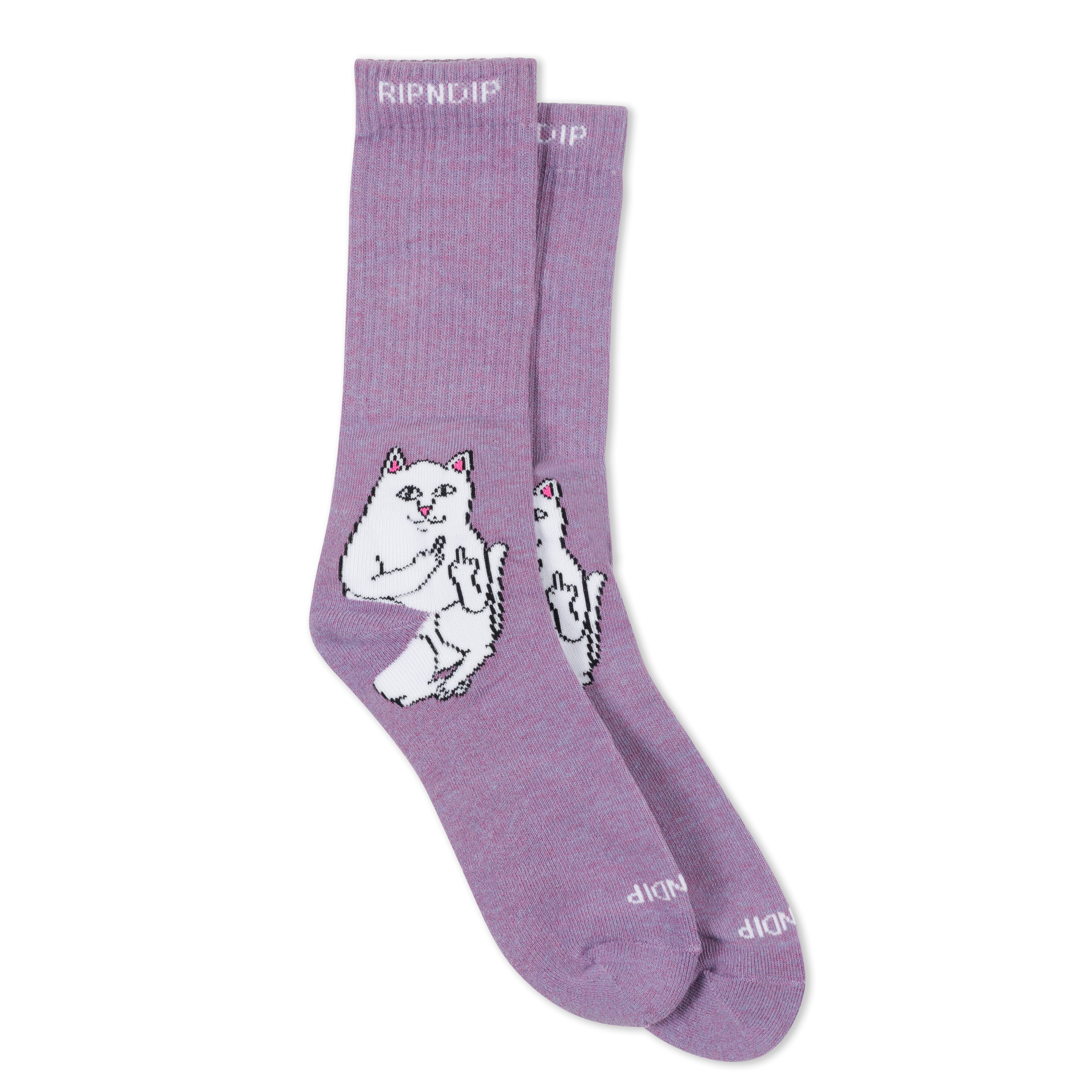 RIPNDIP Lord Nermal Socks (Lilac Heather)