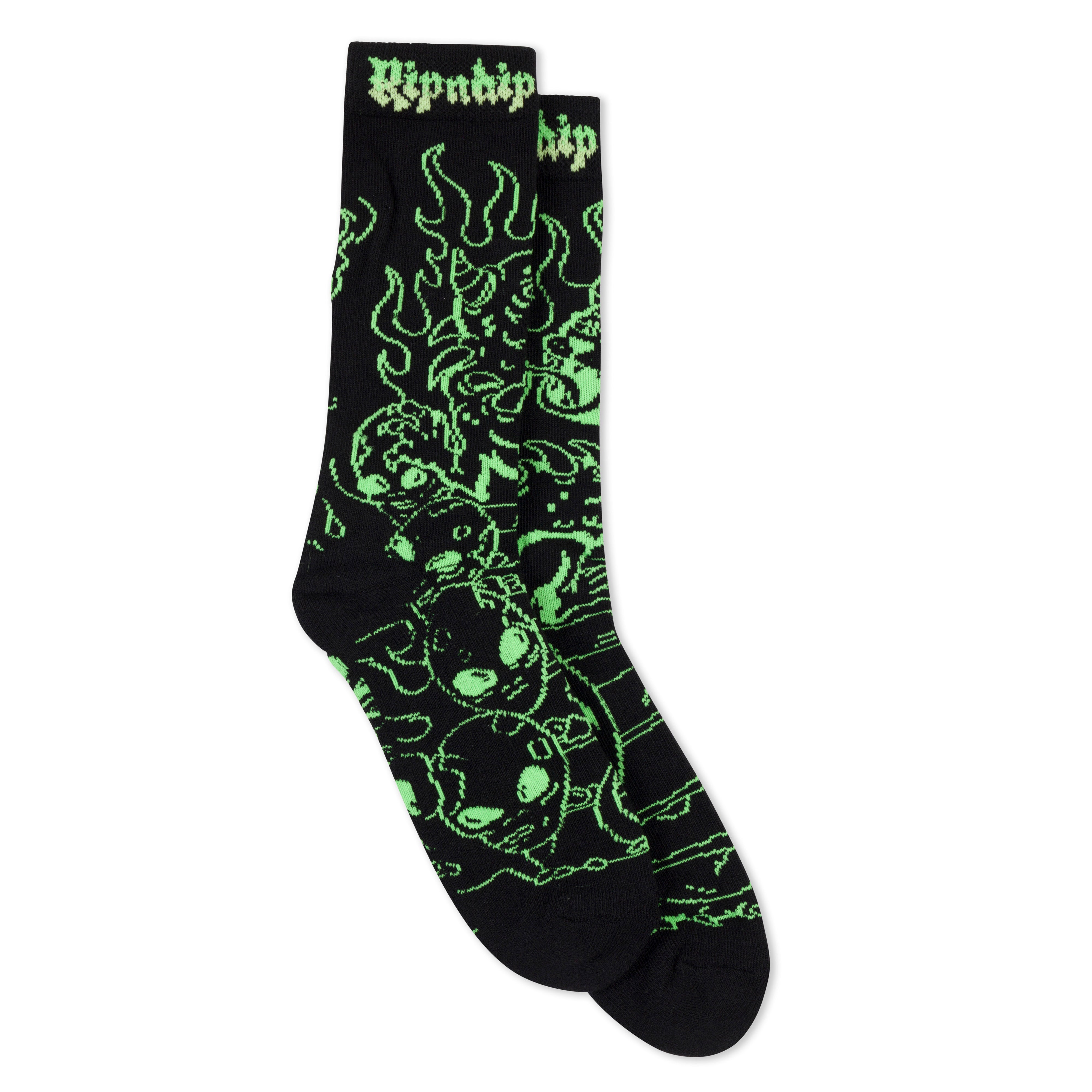 RIPNDIP Horntail Socks (Black)