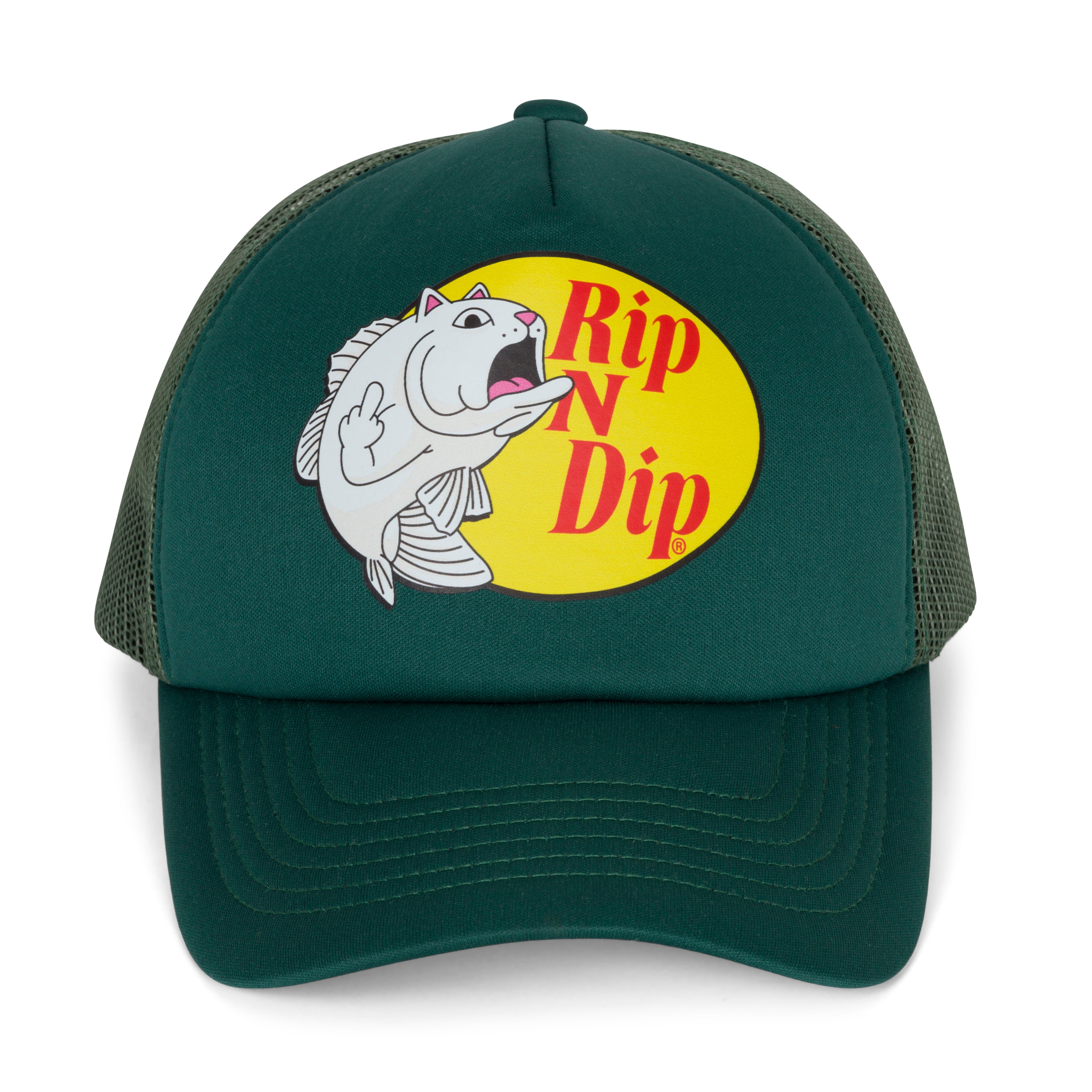 RIPNDIP Catfish Trucker Hat (Light Olive)