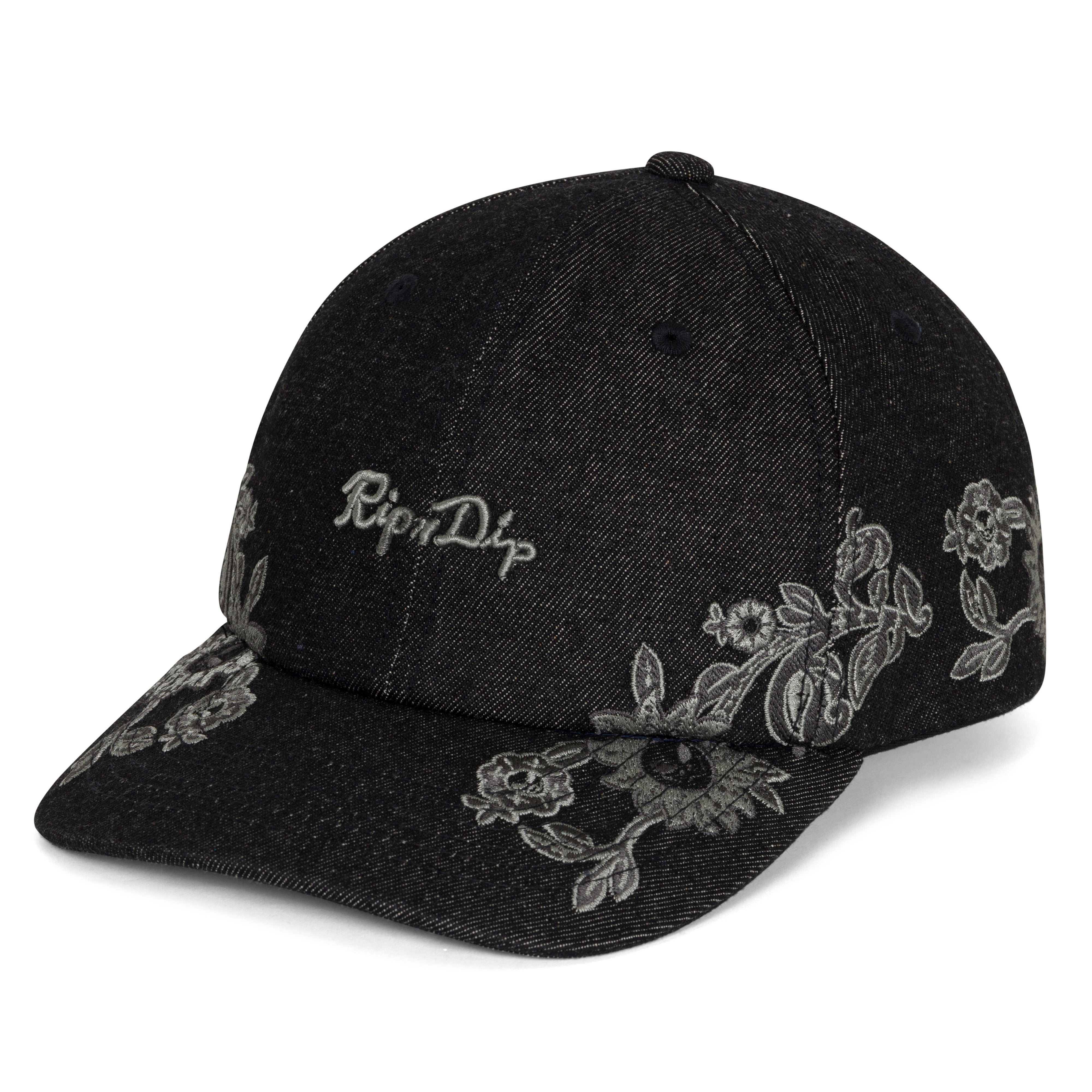 RIPNDIP Space Garden Dad Hat (Black Vintage Wash)