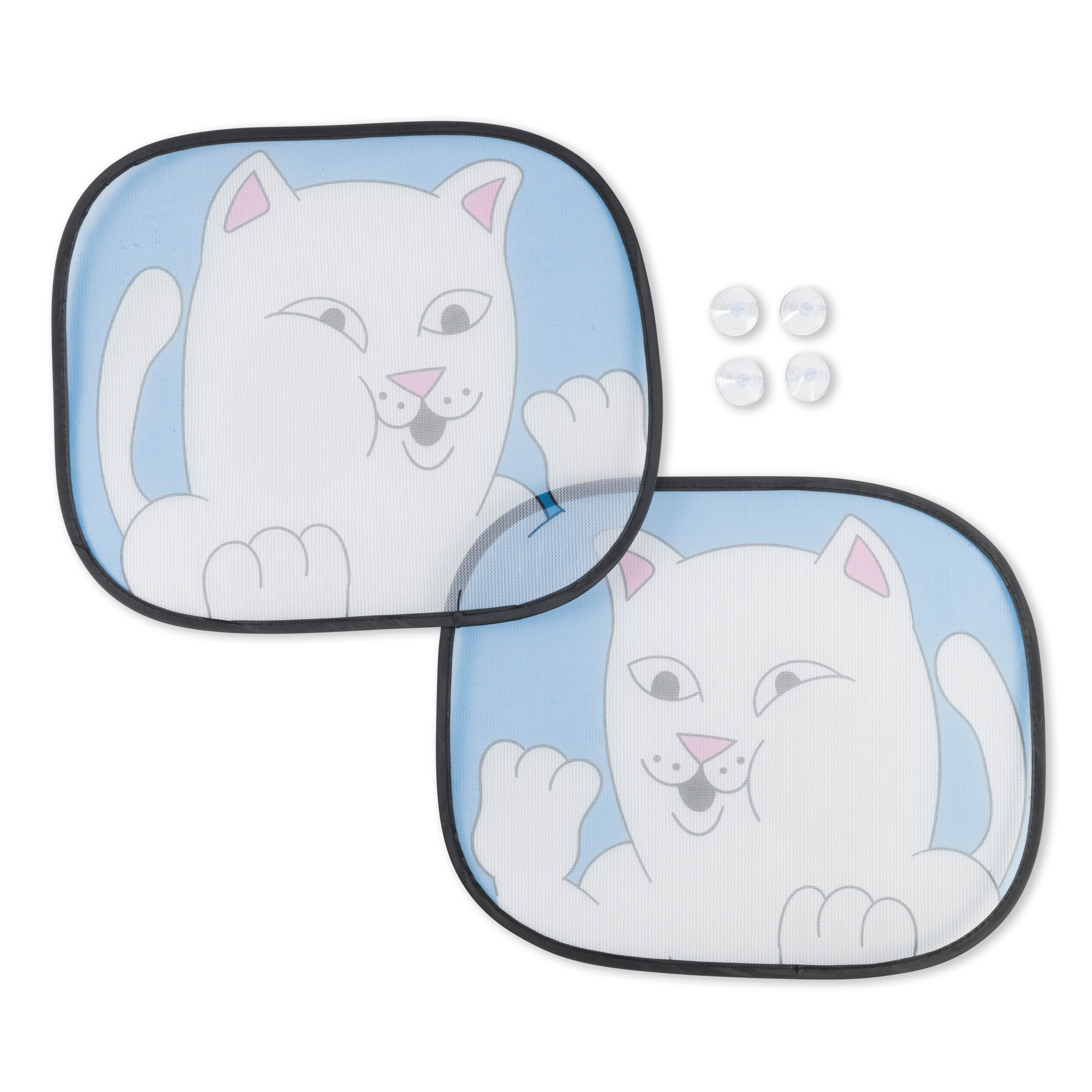 RIPNDIP Squished Nerm Car Side Window Shade (Blue)