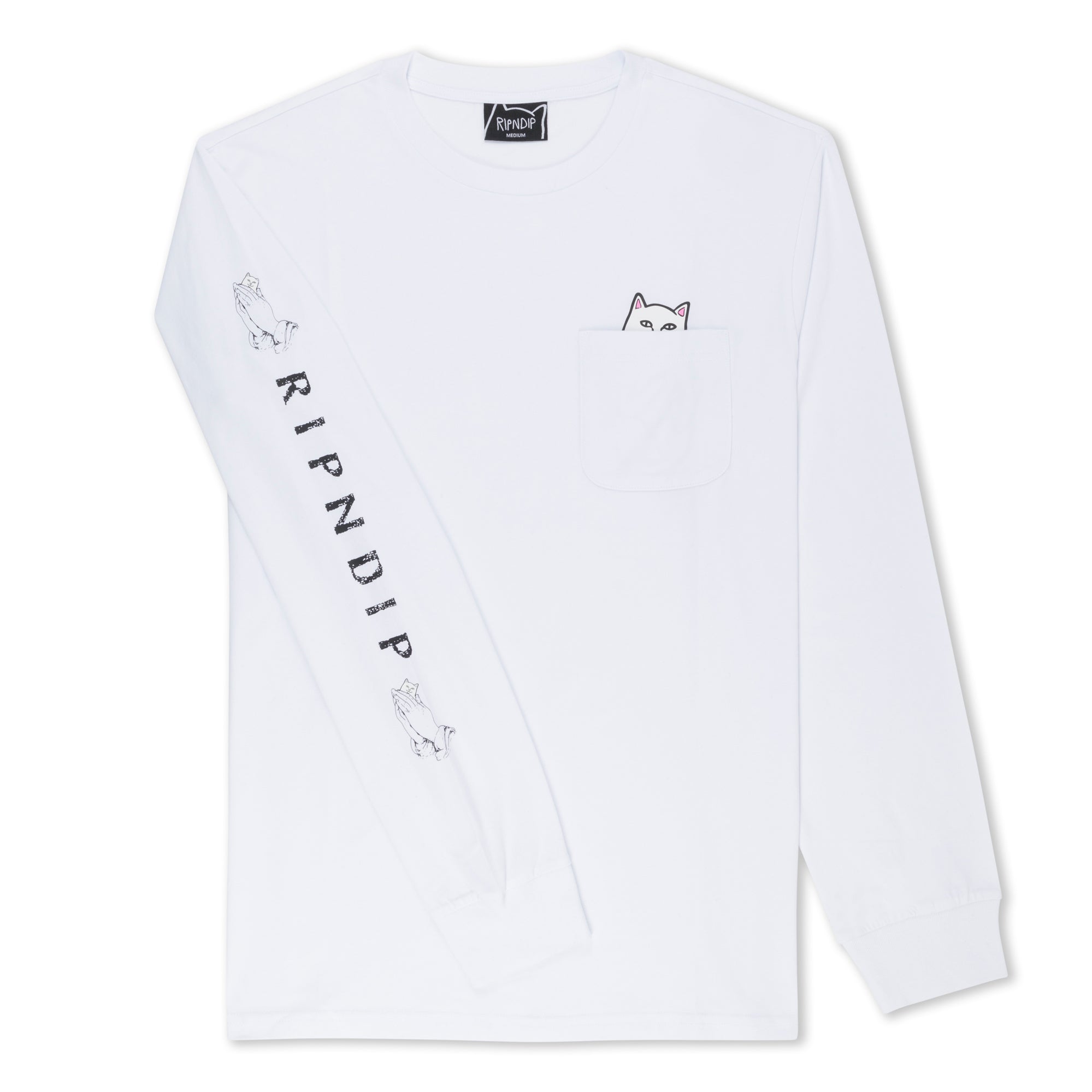 RIPNDIP Lord Nermal Pocket L/S (White)