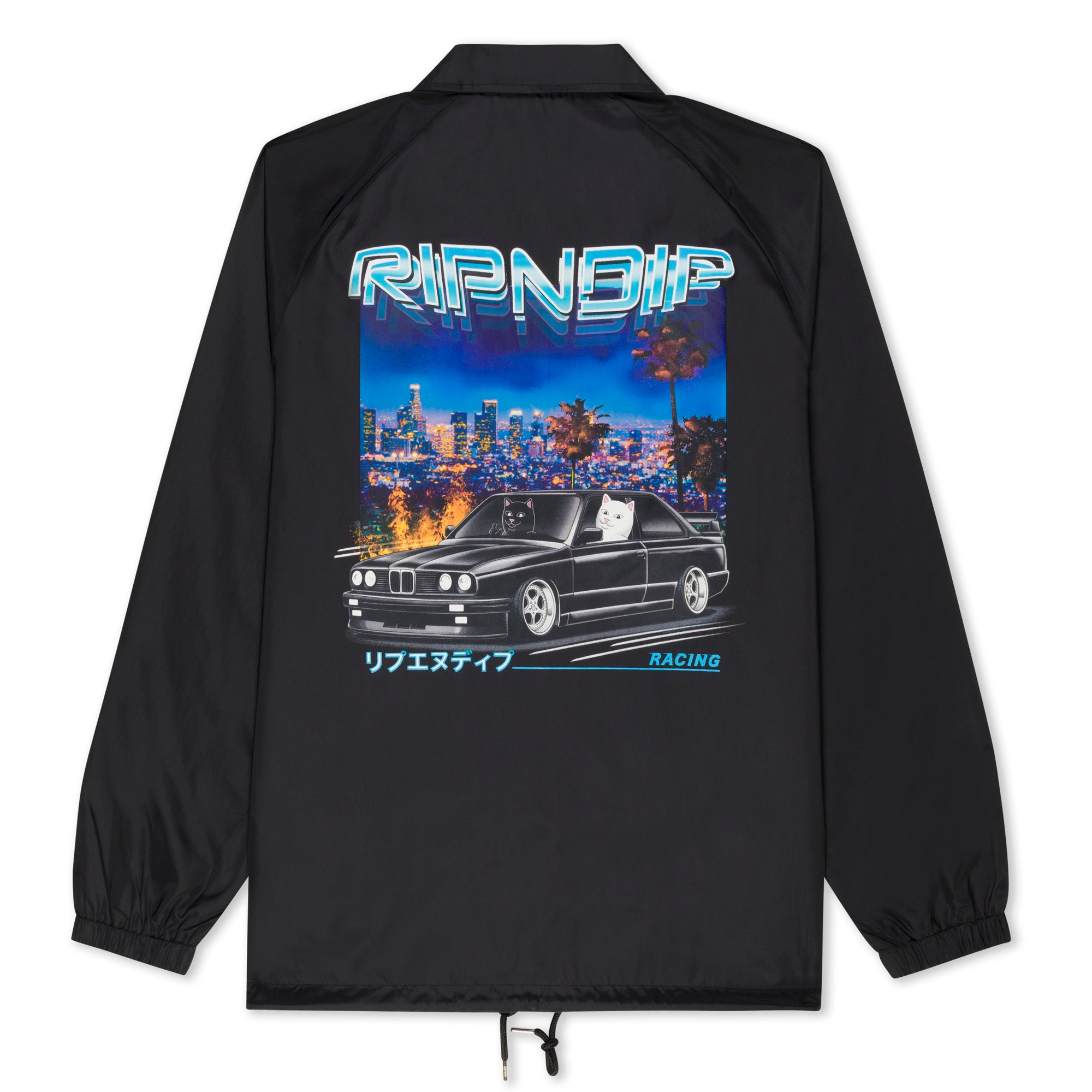 RIPNDIP Vroom Vroom Coaches Jacket (Black)